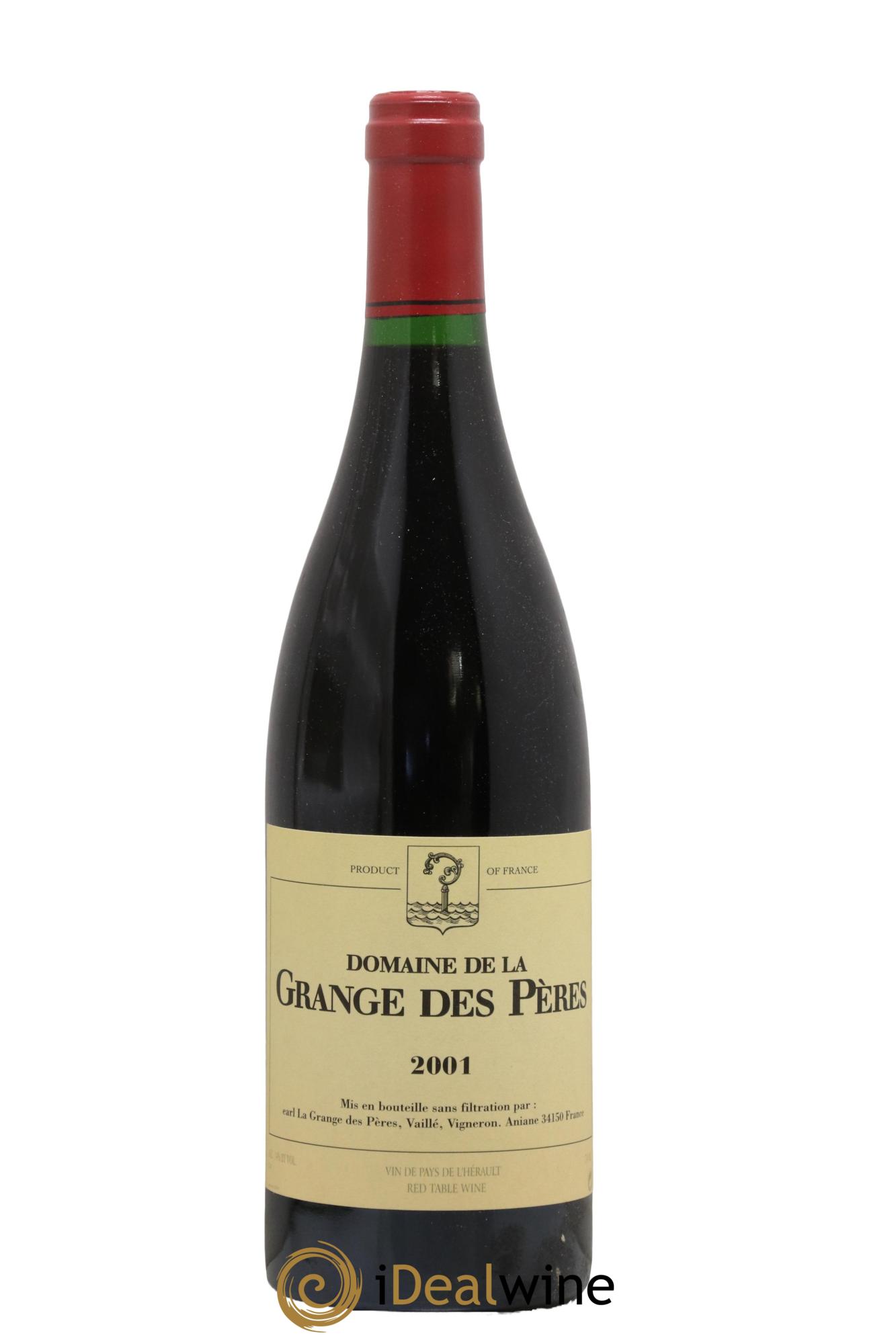 IGP Pays d'Hérault Grange des Pères Laurent Vaillé 2001 - Lot of 1 bottle - 0