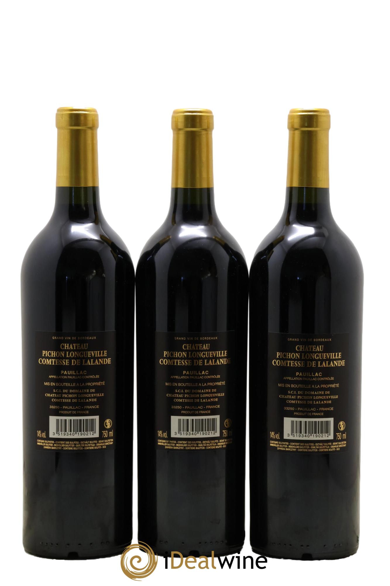Château Pichon Longueville Comtesse de Lalande 2ème Grand Cru Classé 2019 - Lot de 6 bouteilles - 4