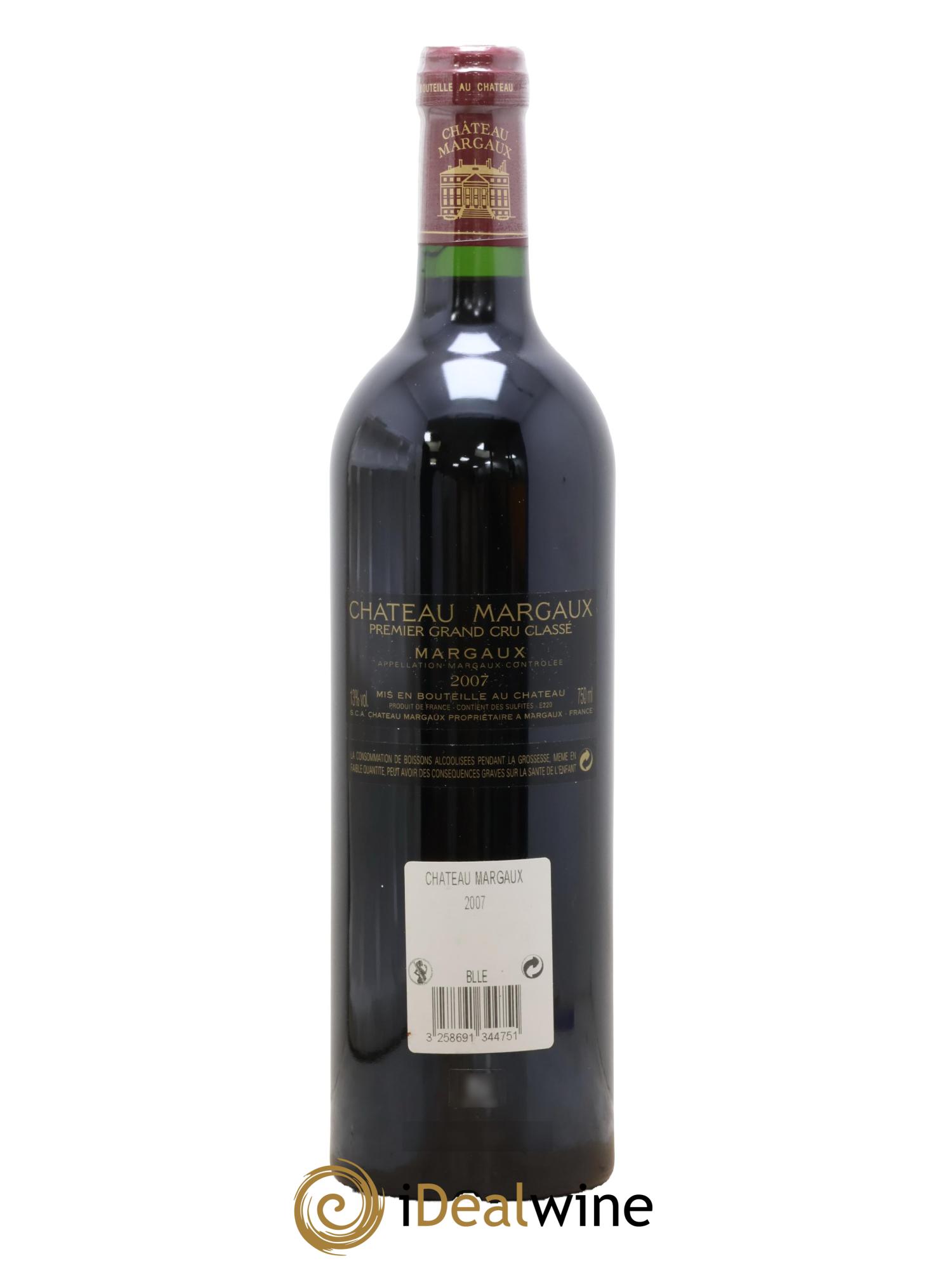 Château Margaux 1er Grand Cru Classé 2007 - Lot of 1 bottle - 1