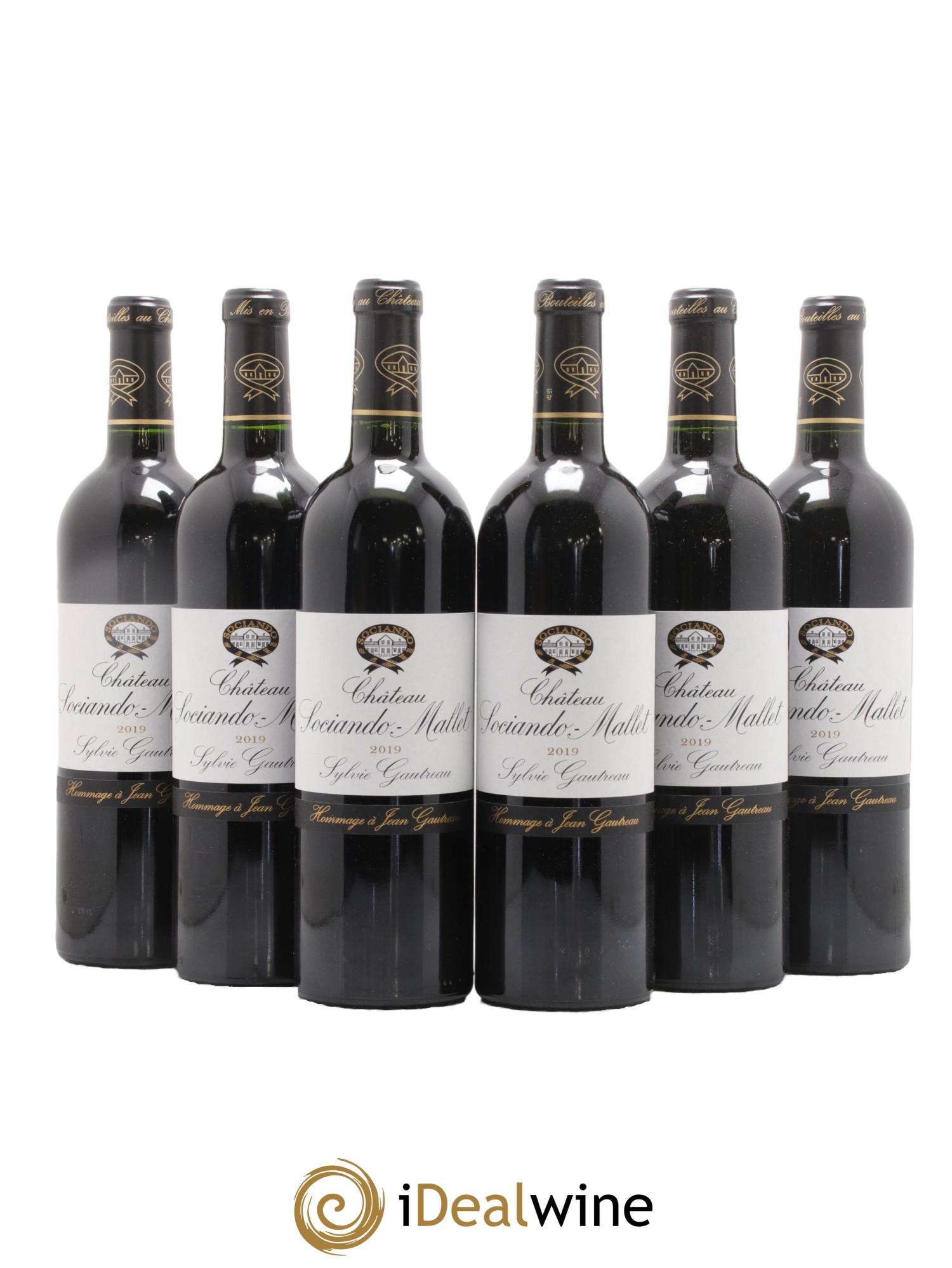 Château Sociando Mallet 2019 - Lotto di 6 bottiglie - 0