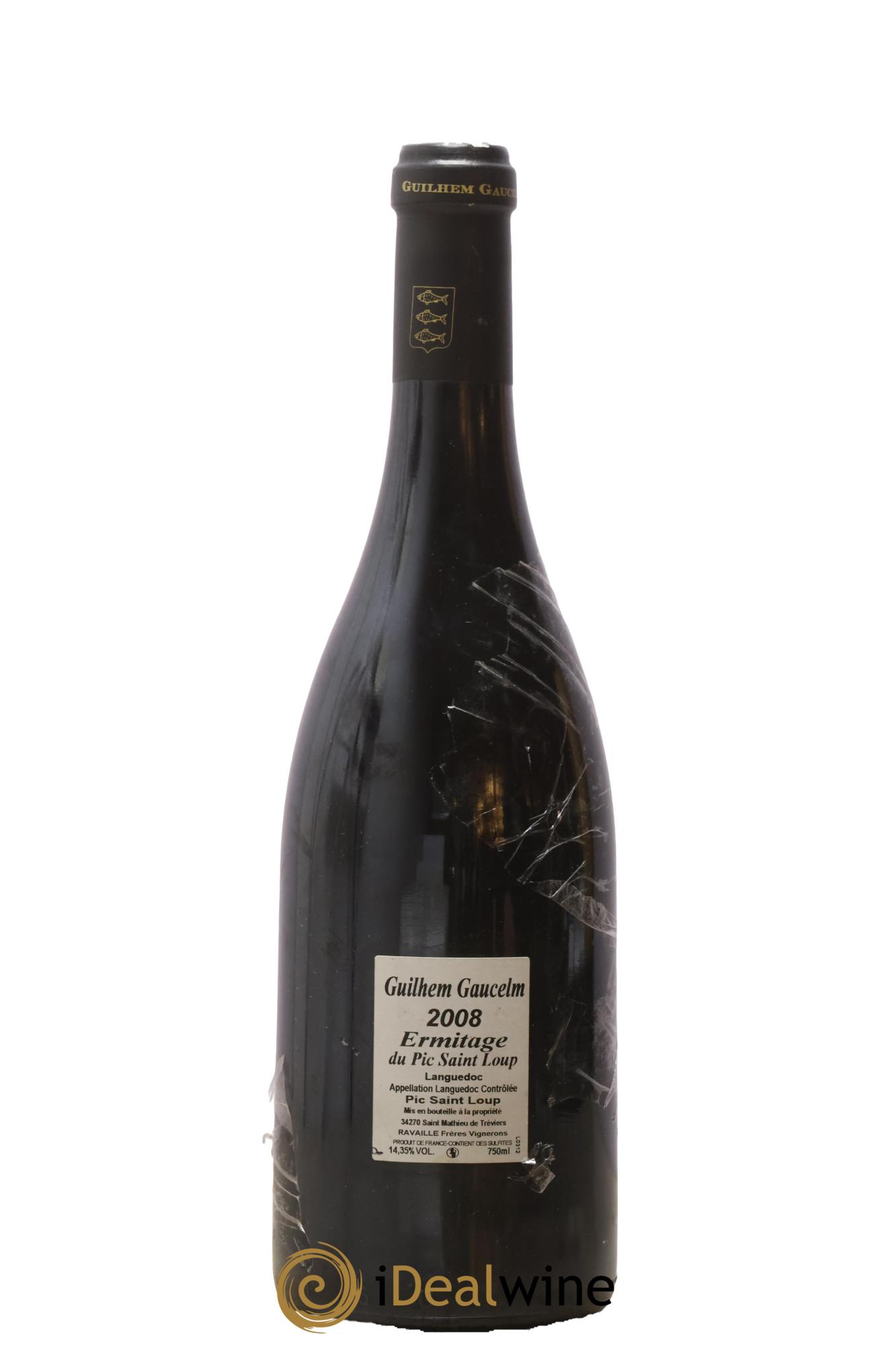 Pic Saint-Loup Héritage du Pic Saint-Loup (anciennement Ermitage) Guilhem Gaucelm 2008 - Lot of 1 bottle - 1