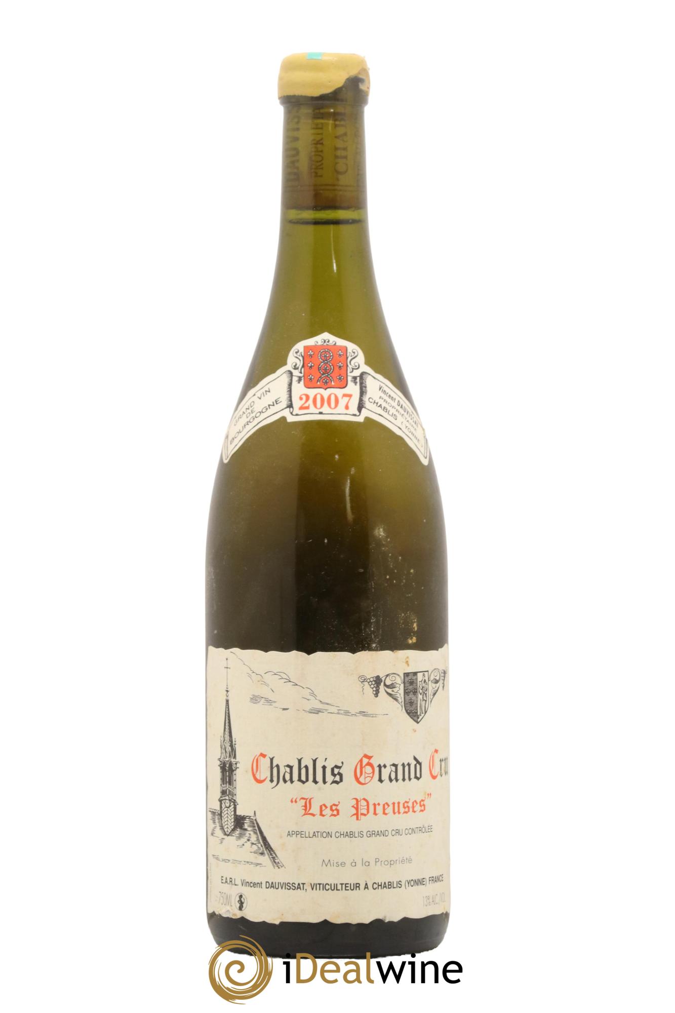 Chablis Grand Cru Les Preuses Vincent Dauvissat (Domaine) 2007 - Lot de 1 bouteille - 0