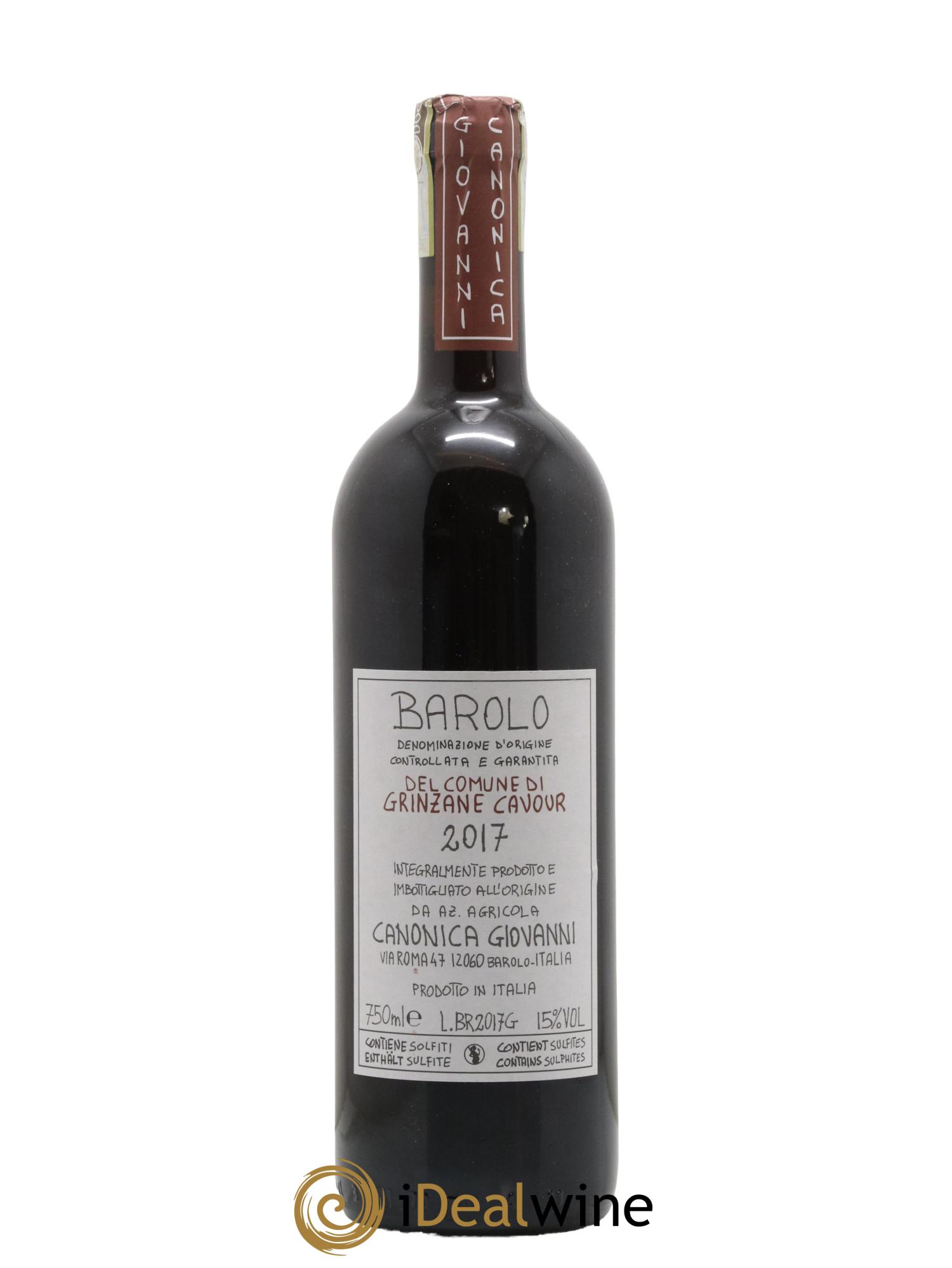 Barolo DOCG Grinzane Cavour Giovanni Canonica 2017 - Lot de 1 bouteille - 0