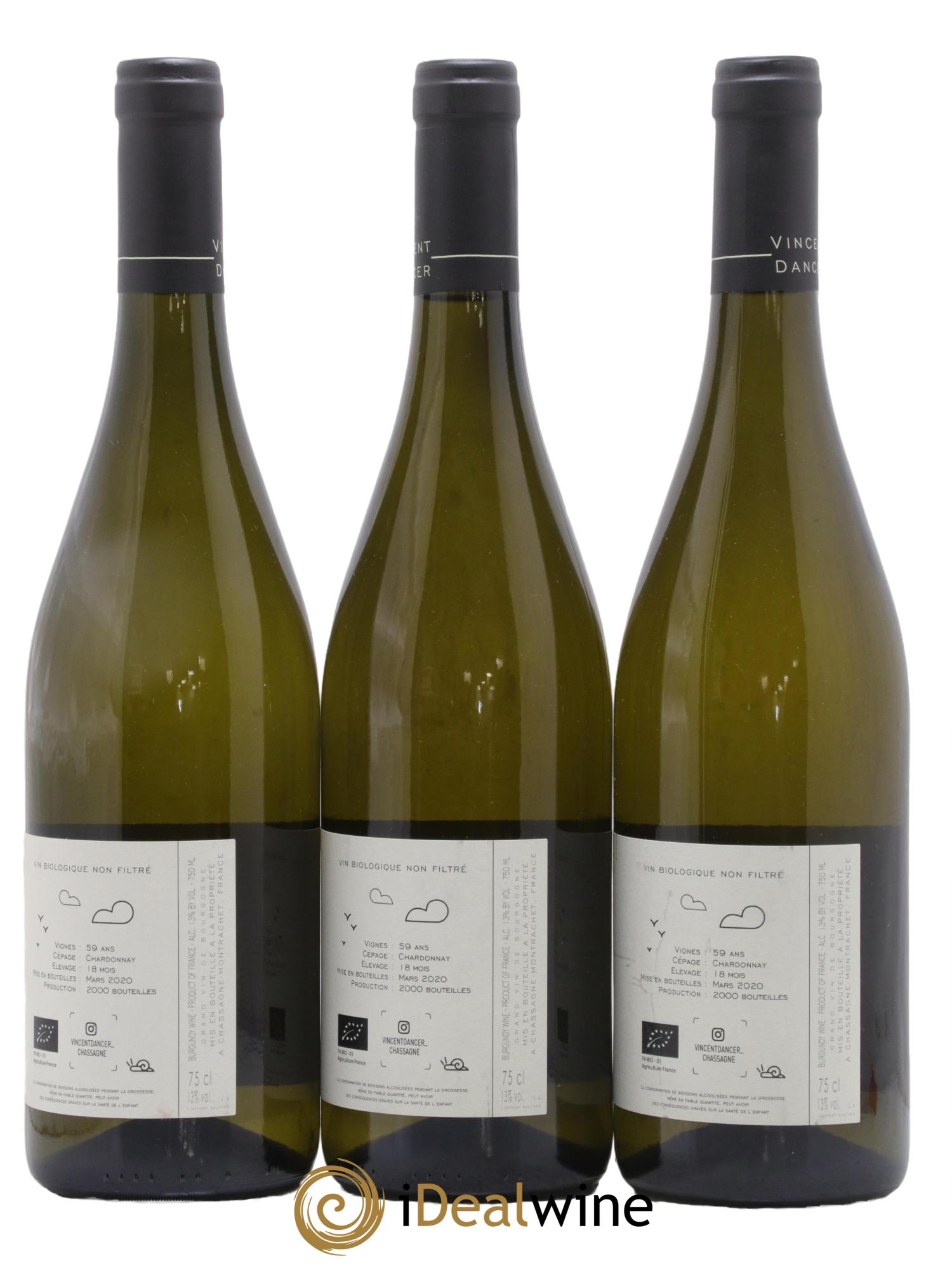 Meursault Les Grands Charrons Vincent Dancer 2018 - Lotto di 3 bottiglie - 1