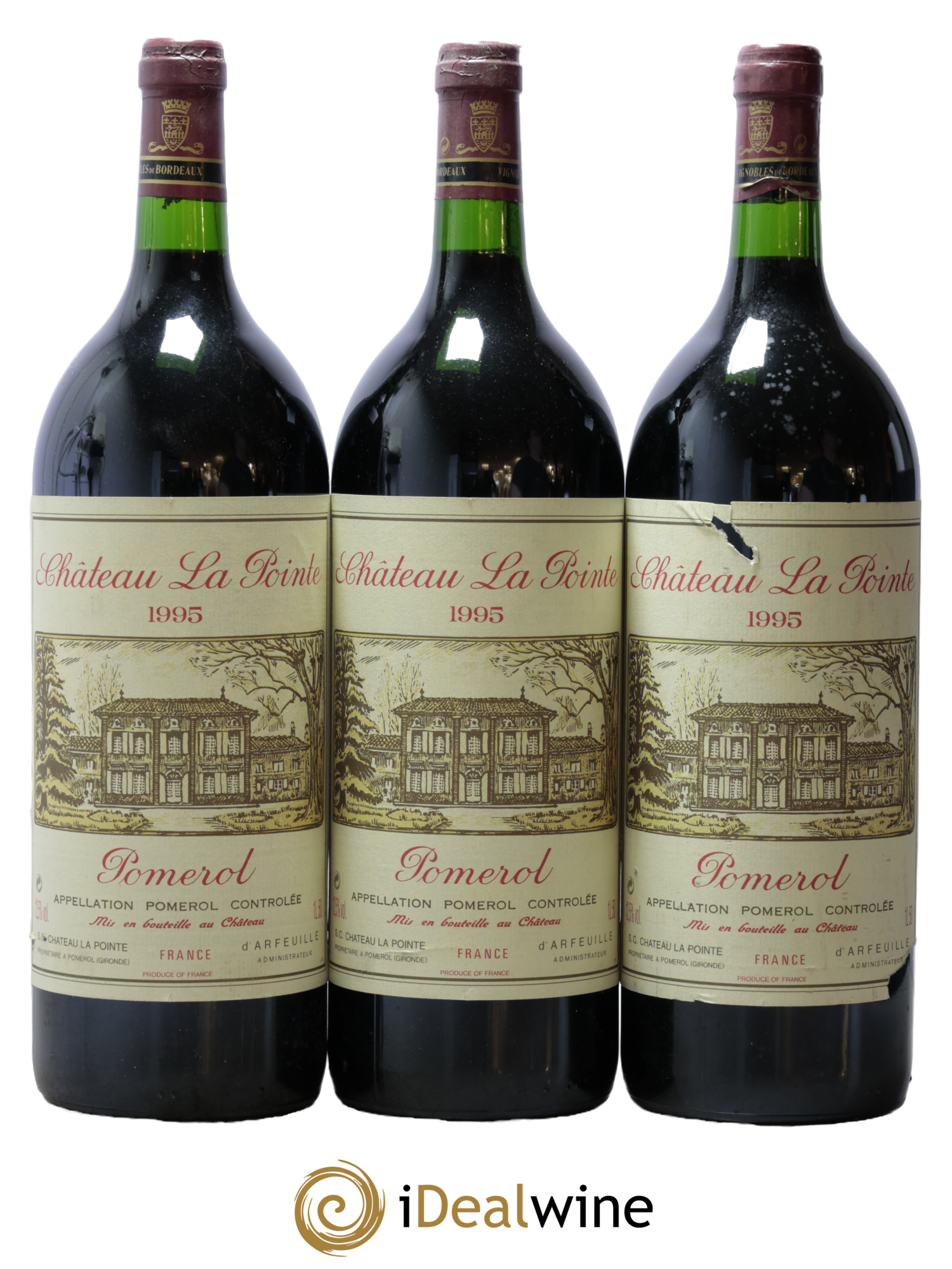 Château la Pointe 1995 - Lot of 3 magnums - 0