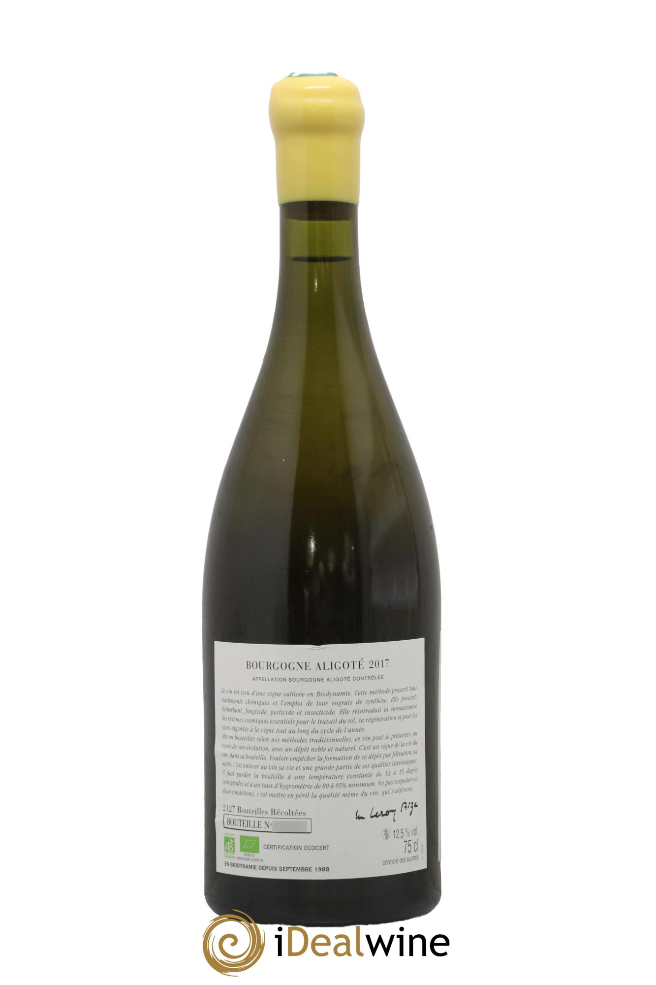 Bourgogne Aligoté Sous Chatelet d'Auvenay (Domaine) 2017 - Lot de 1 bouteille - 1
