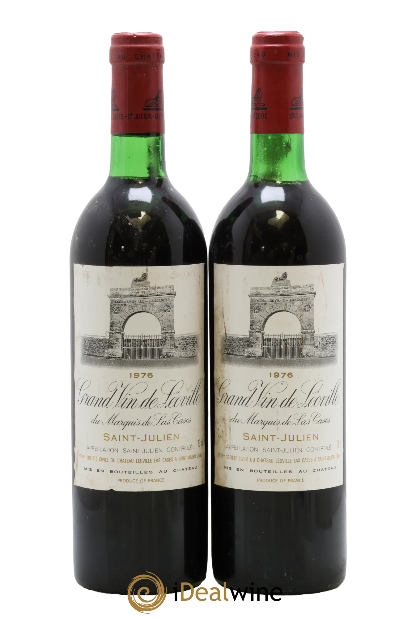 Château Léoville Las Cases 2ème Grand Cru Classé 1976 - Lot de 2 bouteilles - 0