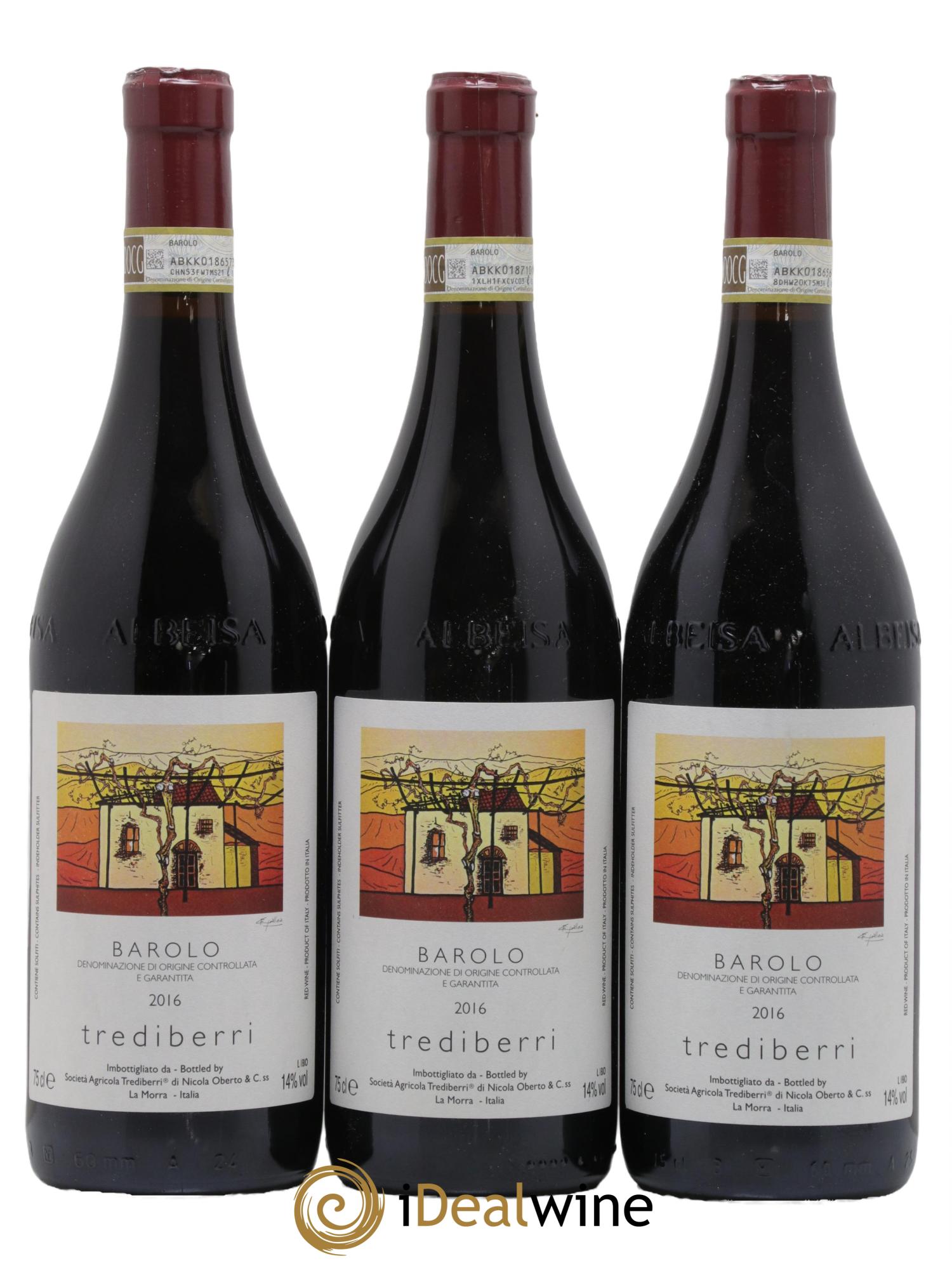 Barolo Trediberri 2016 - Posten von 3 Flaschen - 0