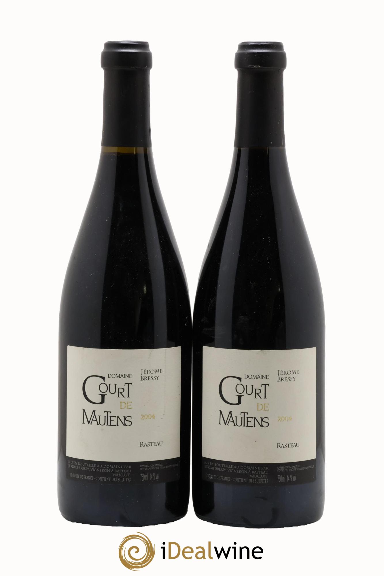 Rasteau Domaine Gourt de Mautens - Jérôme Bressy 2004 - Lot of 2 bottles - 0