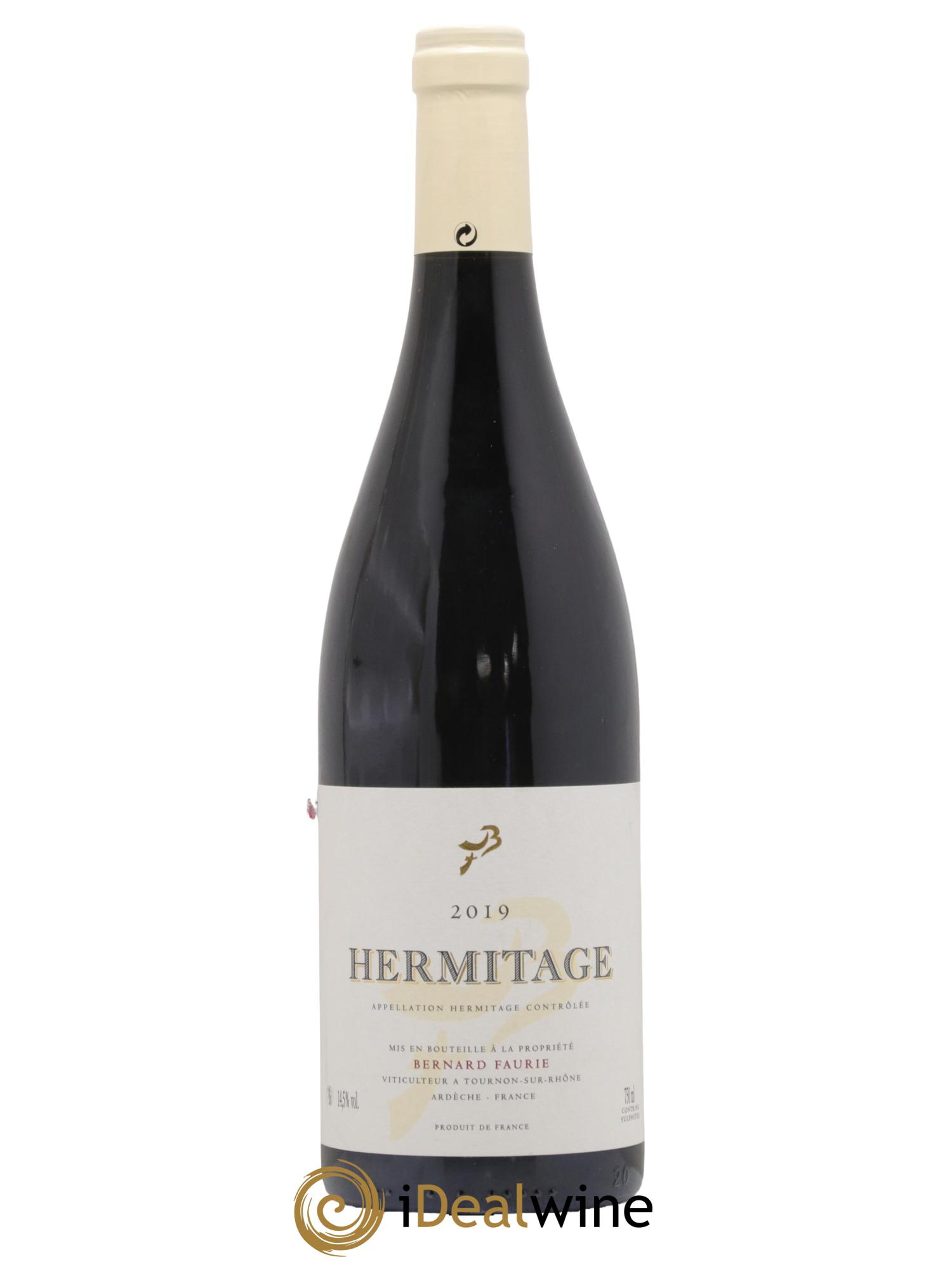 Hermitage Greffieux Bessards (capsule blanche) Bernard Faurie 2019 - Lot de 1 bouteille - 0