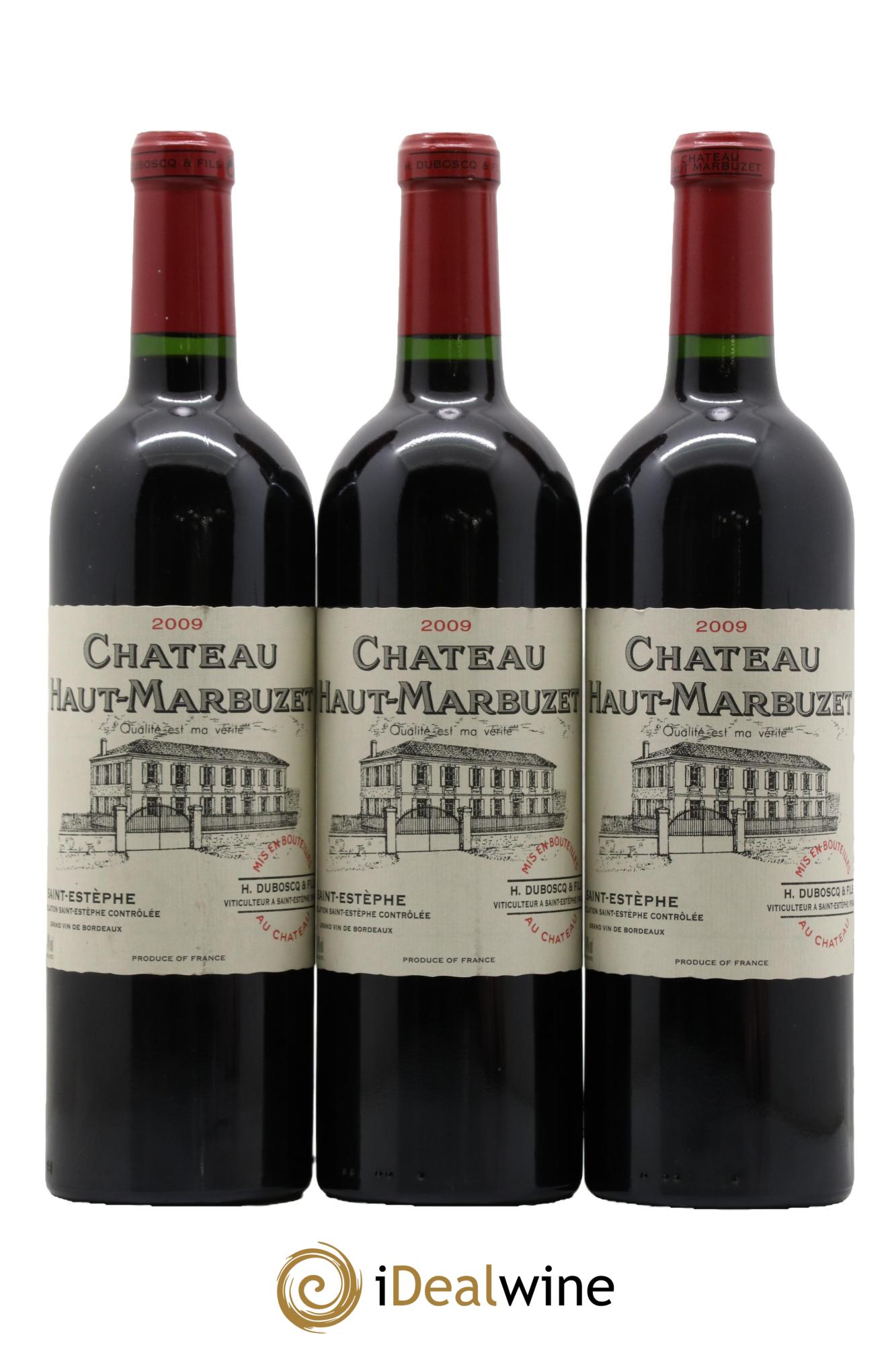 Château Haut Marbuzet 2009 - Lot de 3 bouteilles - 0