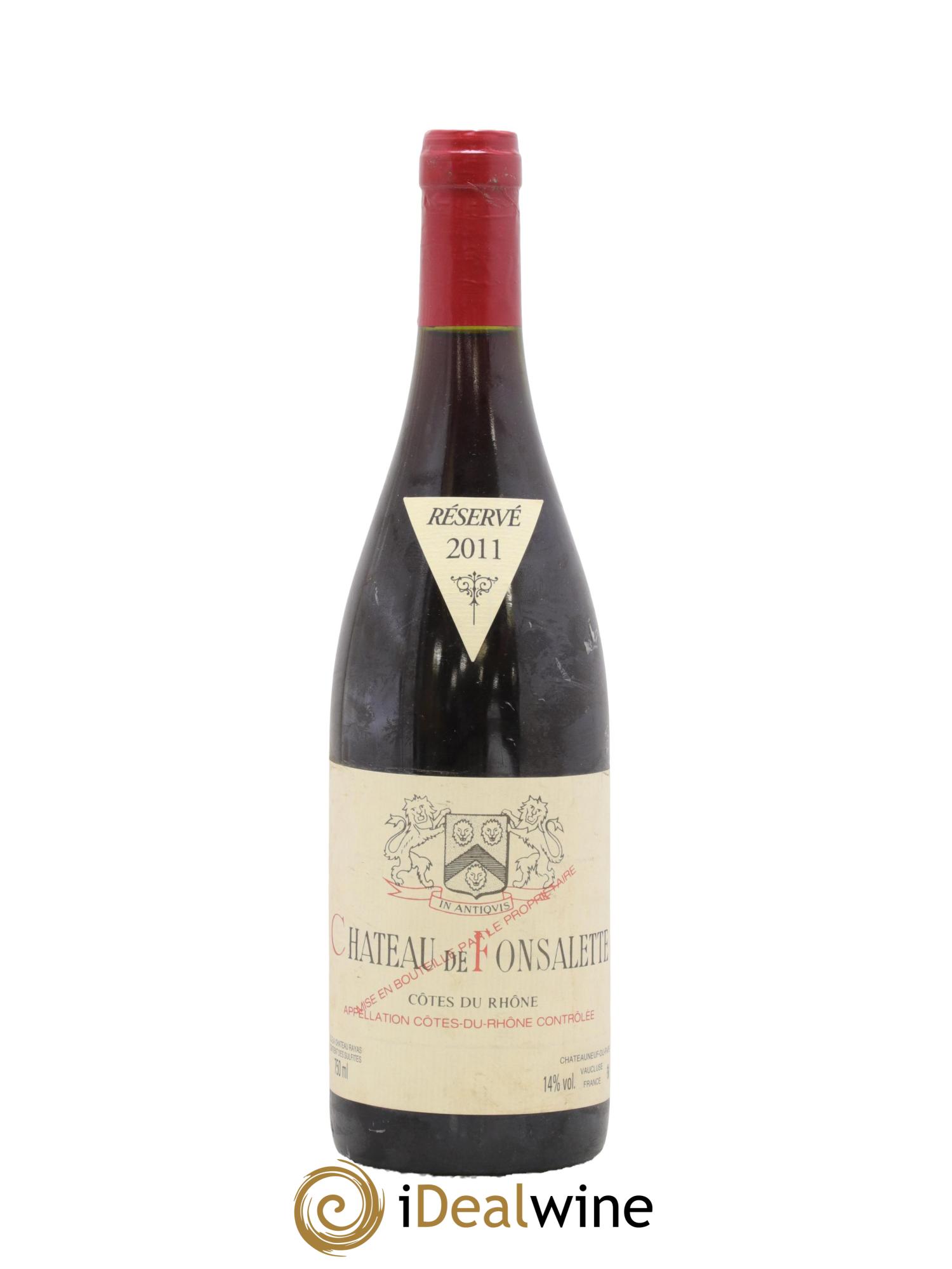 Côtes-du-Rhône Château de Fonsalette Emmanuel Reynaud 2011 - Lot of 1 bottle - 0