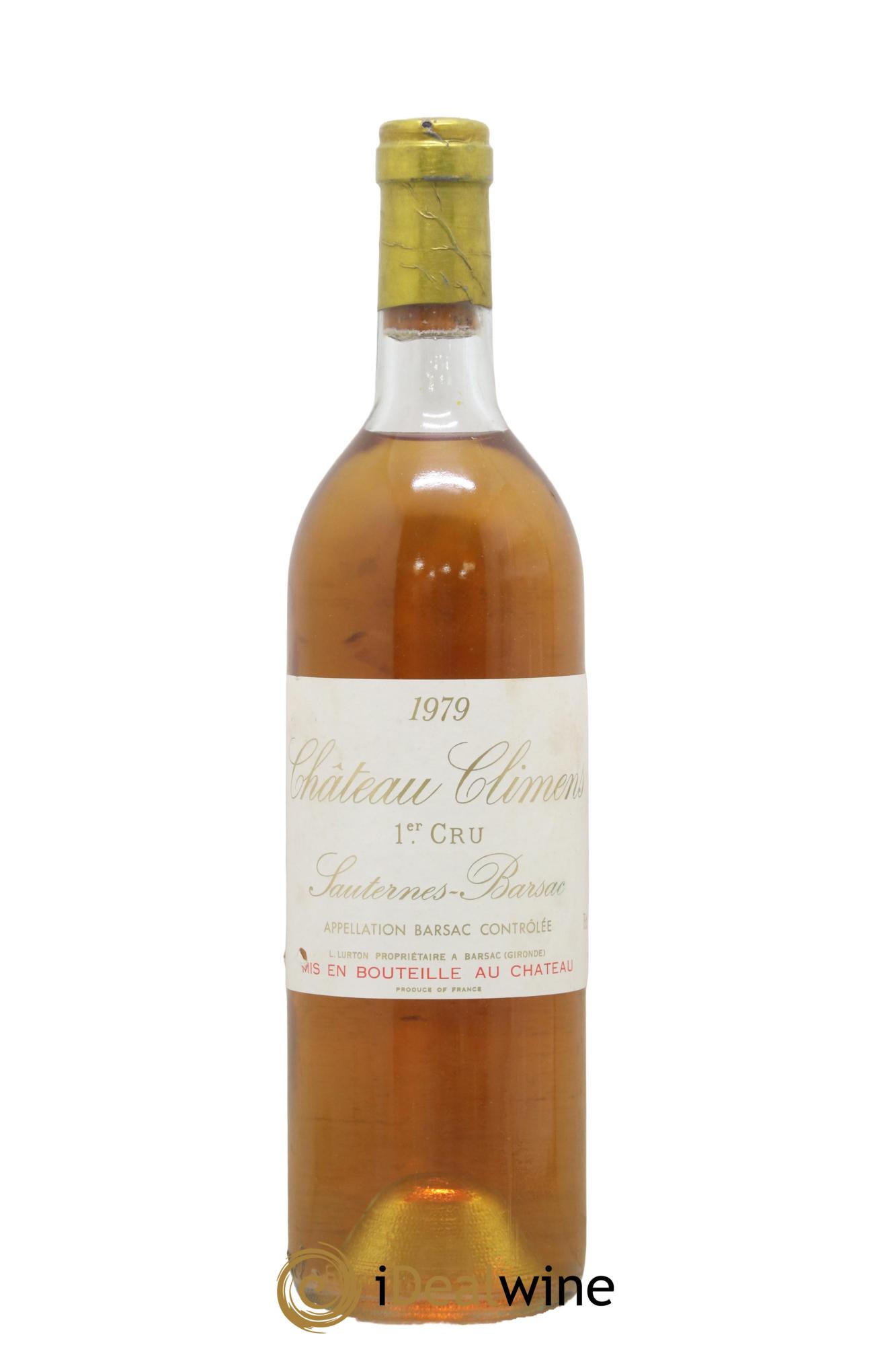Château Climens 1er Grand Cru Classé 1979 - Lotto di 1 bottiglia - 0
