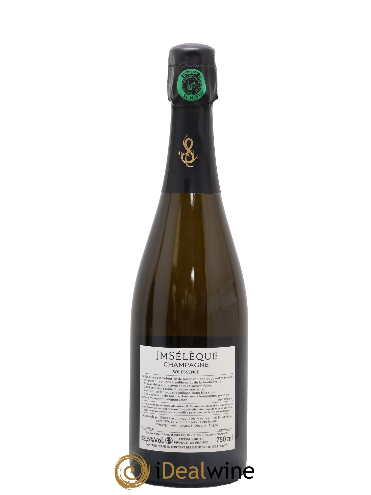 Solessence Extra-Brut Jean-Marc Sélèque - Lot de 1 bouteille - 1