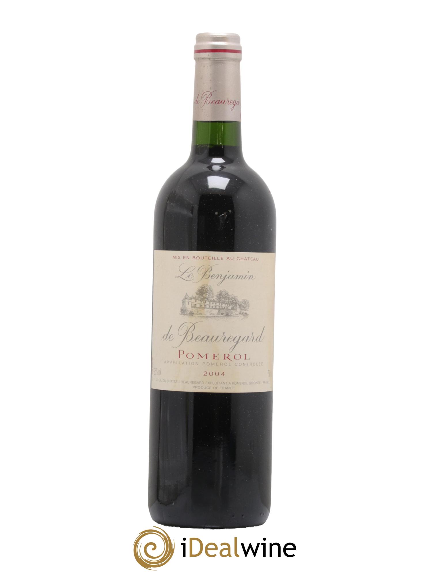 Pomerol Le Benjamin De Beauregard 2004 - Lot de 1 bouteille - 0