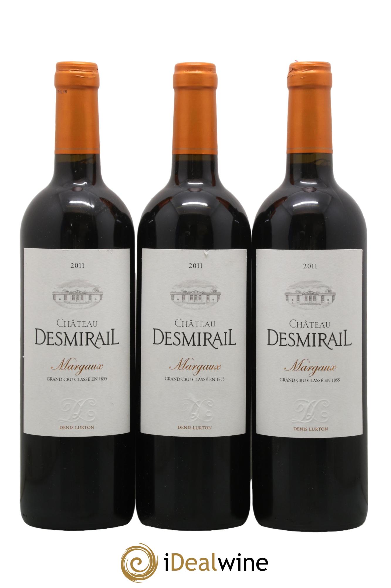 Château Desmirail 3ème Grand Cru Classé 2011 - Lotto di 3 bottiglie - 0