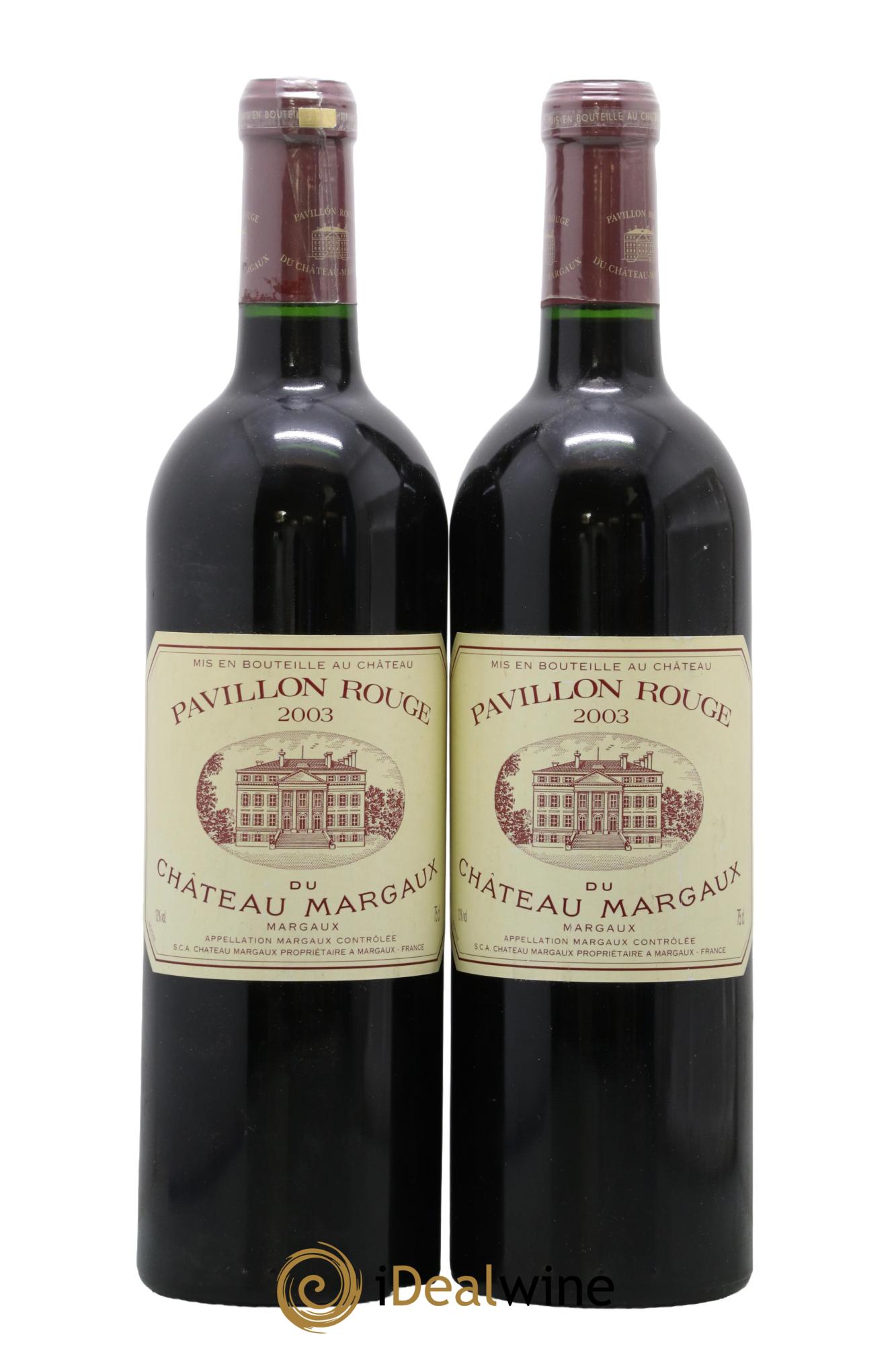 Pavillon Rouge du Château Margaux Second Vin 2003 - Lot of 2 bottles - 0