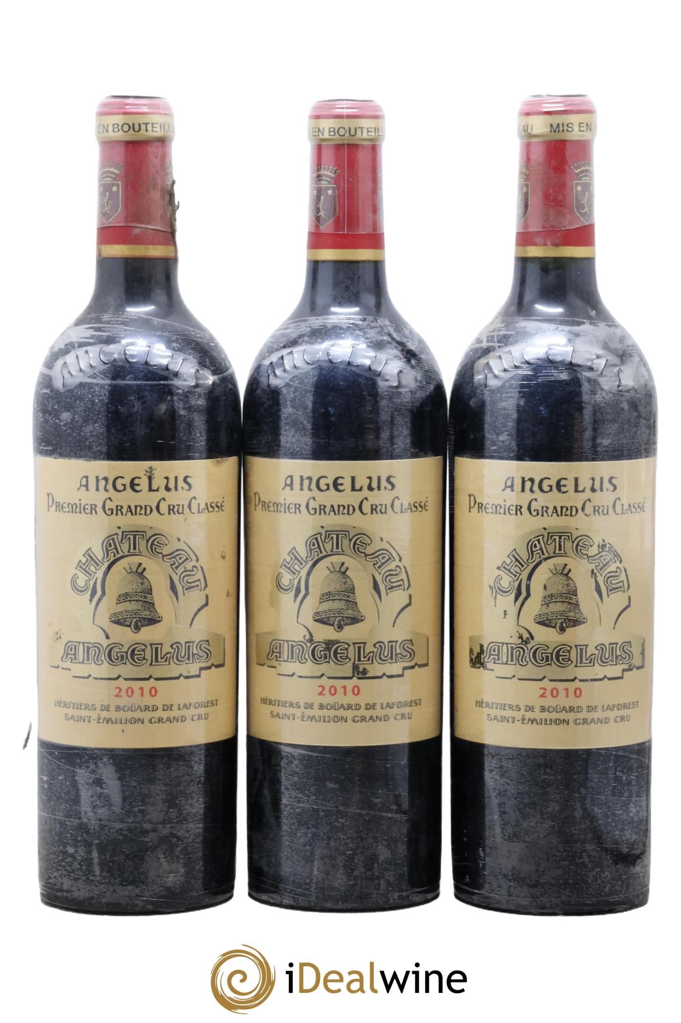 Château Angélus 1er Grand Cru Classé A 2010 - Posten von 3 Flaschen - 0