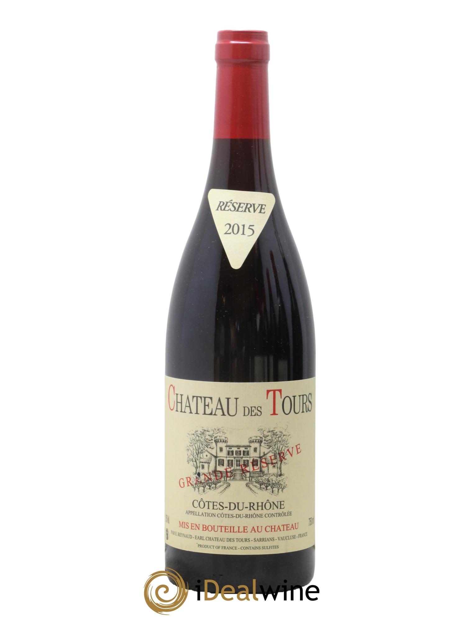 Côtes-du-Rhône Château des Tours Grande Réserve Emmanuel Reynaud 2015 - Lot de 1 bouteille - 0