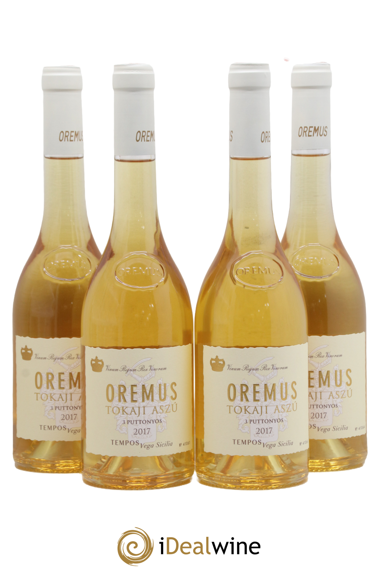 Tokaj Aszu 3 Puttonyos Oremus by Vega Sicilia 2017 - Lot of 4 500ml formats - 0