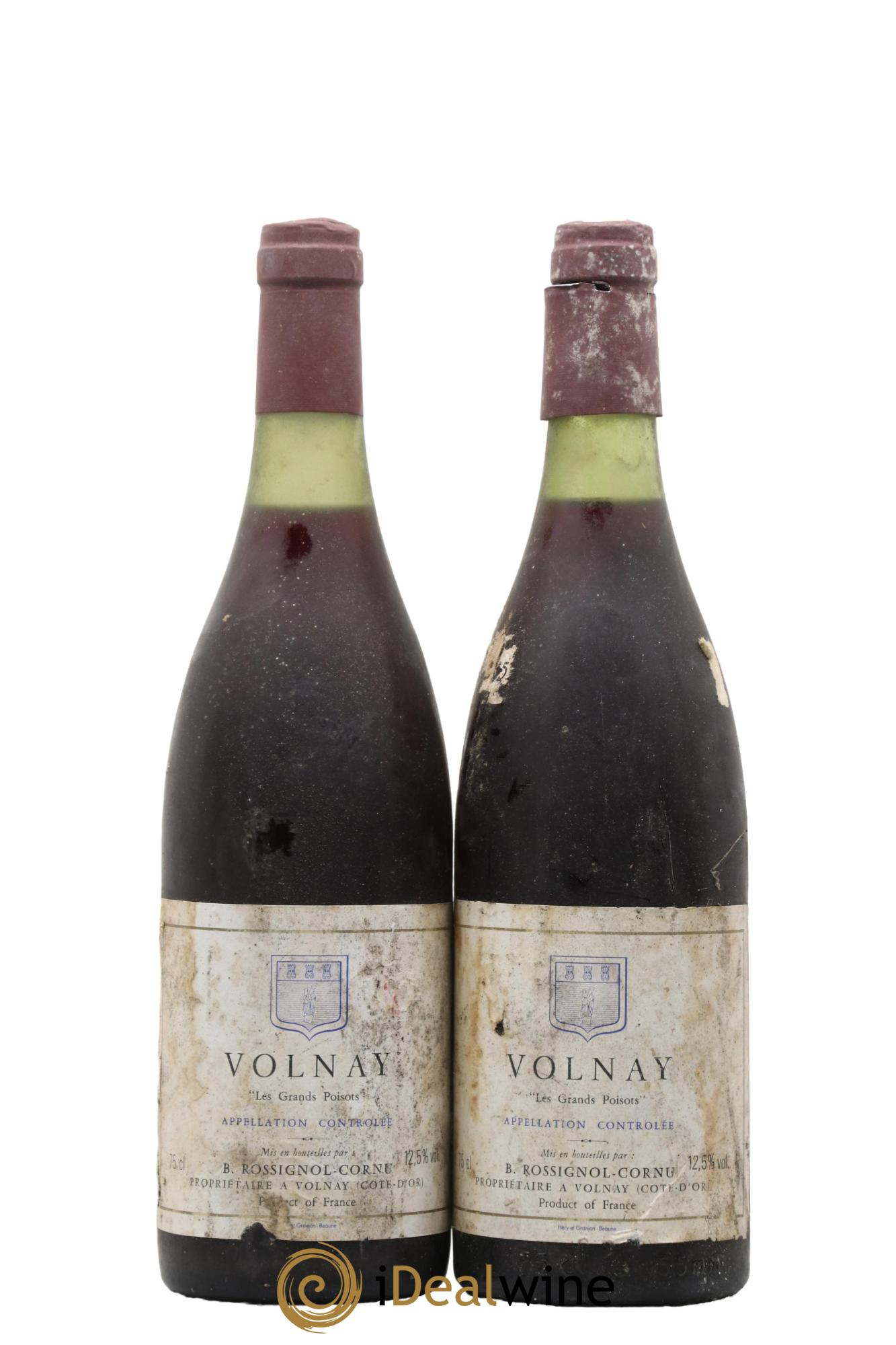 Volnay Les Grands Poisots Rossignol Cornu 1985 - Lot de 2 bouteilles - 0