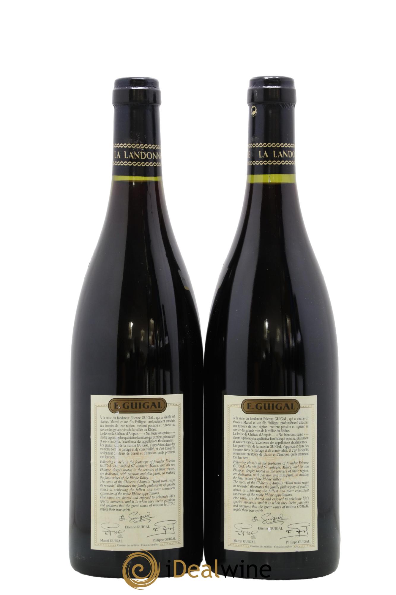 Côte-Rôtie La Landonne Guigal 2002 - Lot of 2 bottles - 1