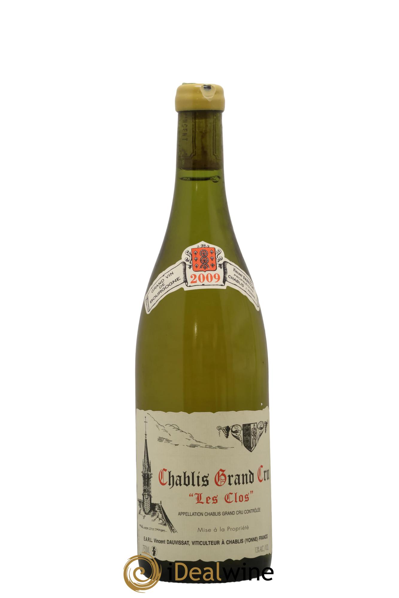 Chablis Grand Cru Les Clos Vincent Dauvissat (Domaine) 2009 - Posten von 1 Flasche - 0