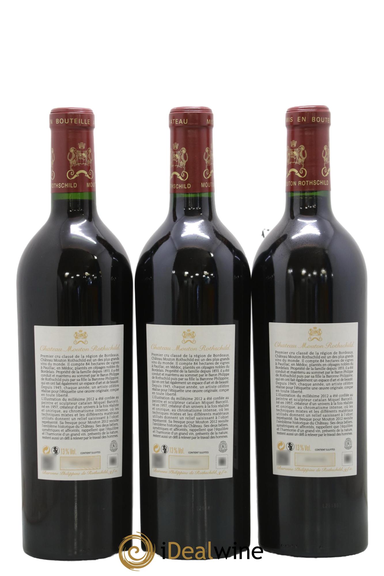 Château Mouton Rothschild 1er Grand Cru Classé 2012 - Lot of 6 bottles - 4