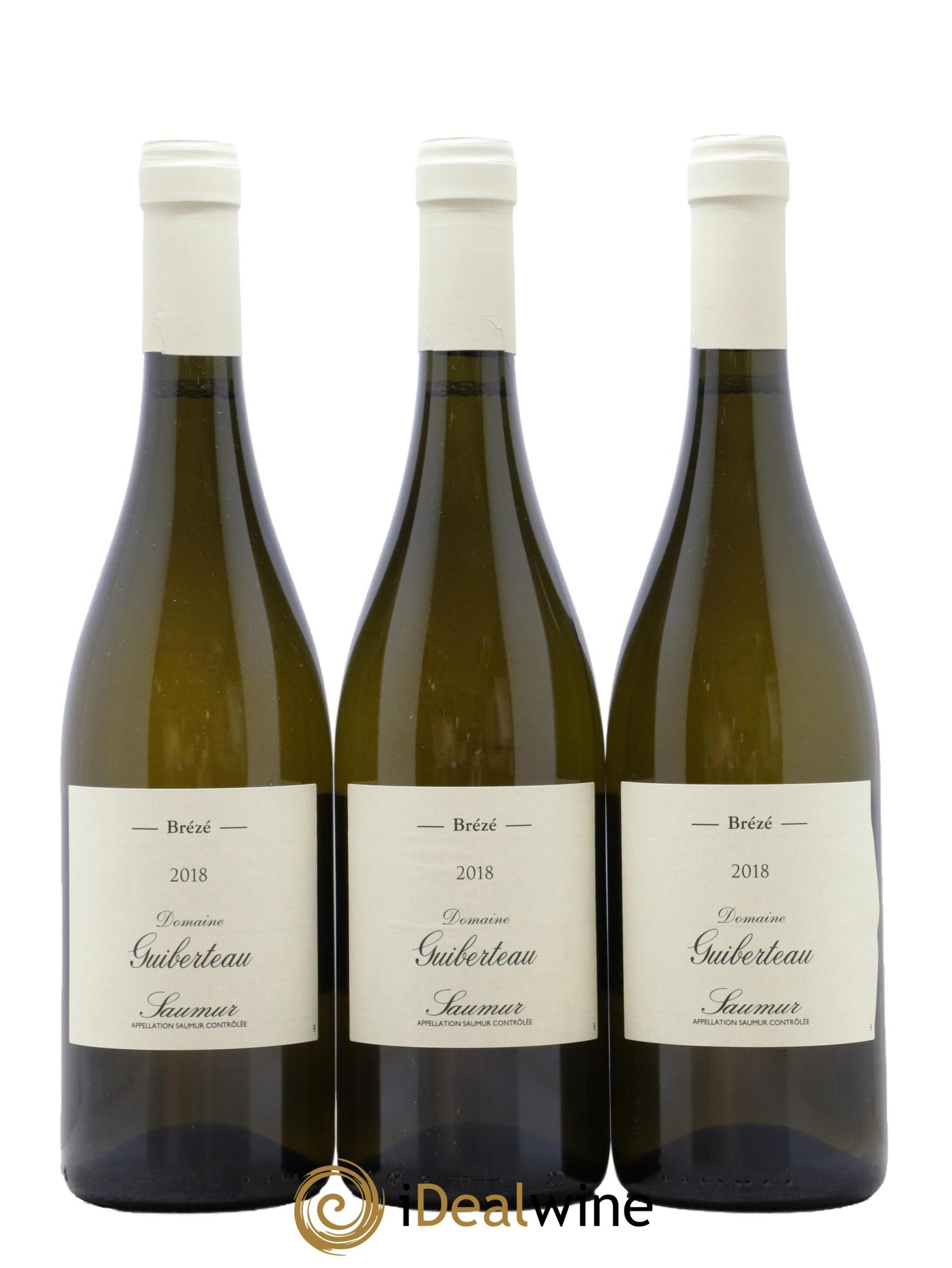 Saumur Brézé Domaine Guiberteau 2018 - Lot de 3 bouteilles - 0
