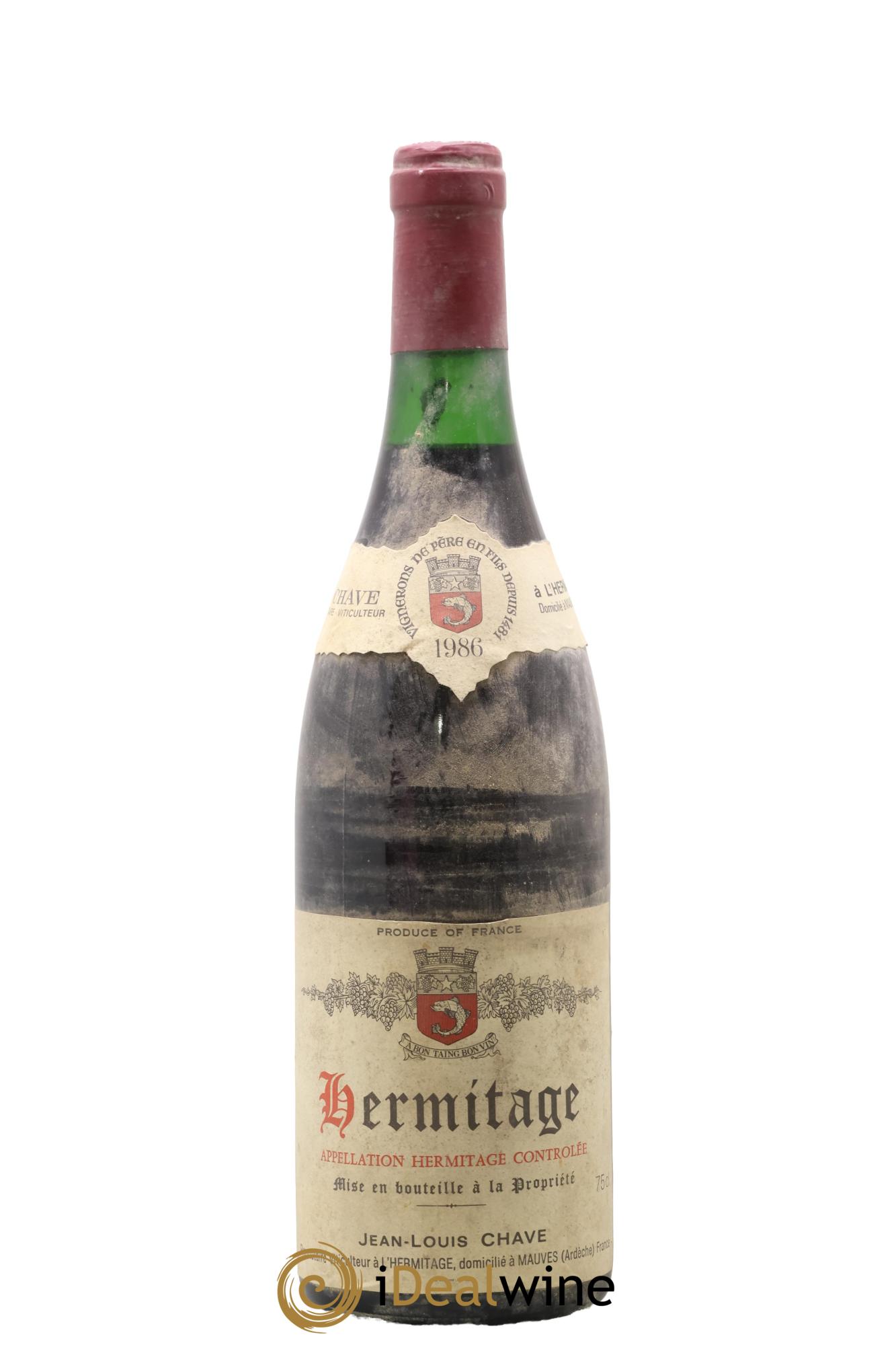 Hermitage Jean-Louis Chave 1986 - Lot de 1 bouteille - 0