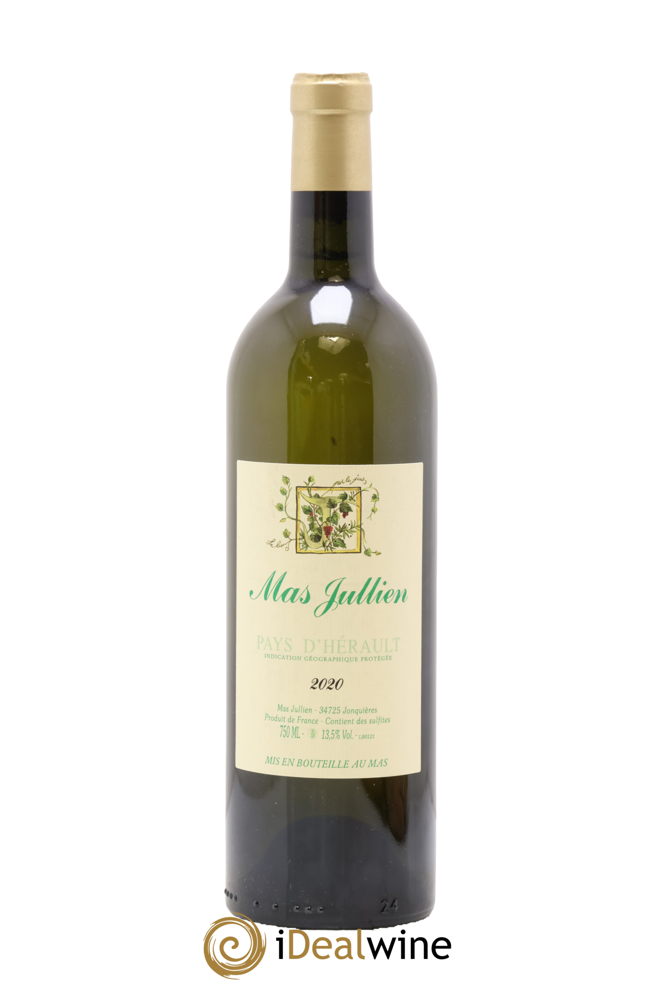 Pays d'Hérault Mas Jullien Olivier Jullien 2020 - Lot of 1 bottle - 0