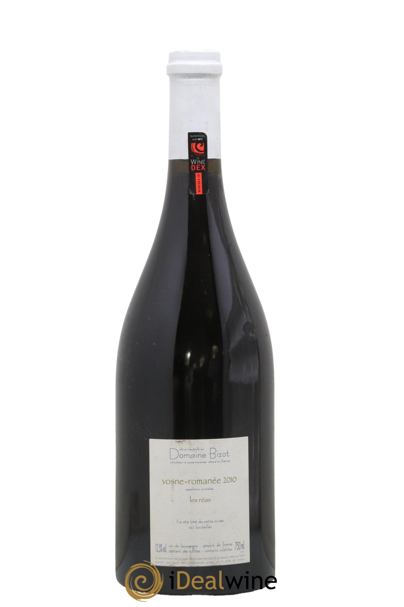 Vosne-Romanée Les Réas Bizot (Domaine) 2010 - Lot de 1 bouteille - 1