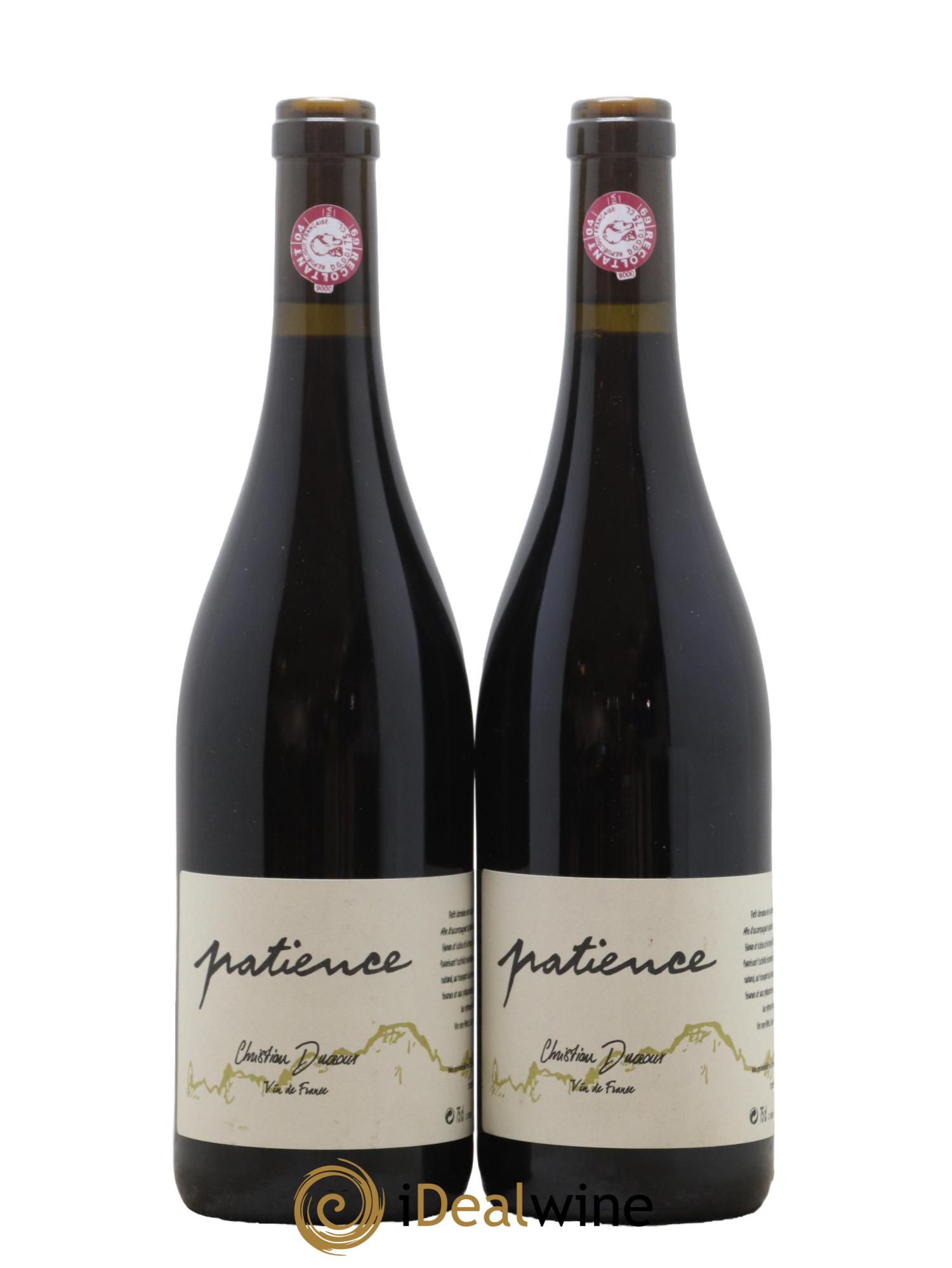 Vin de France Patience Christian Ducroux 2019 - Lot de 2 bouteilles - 0