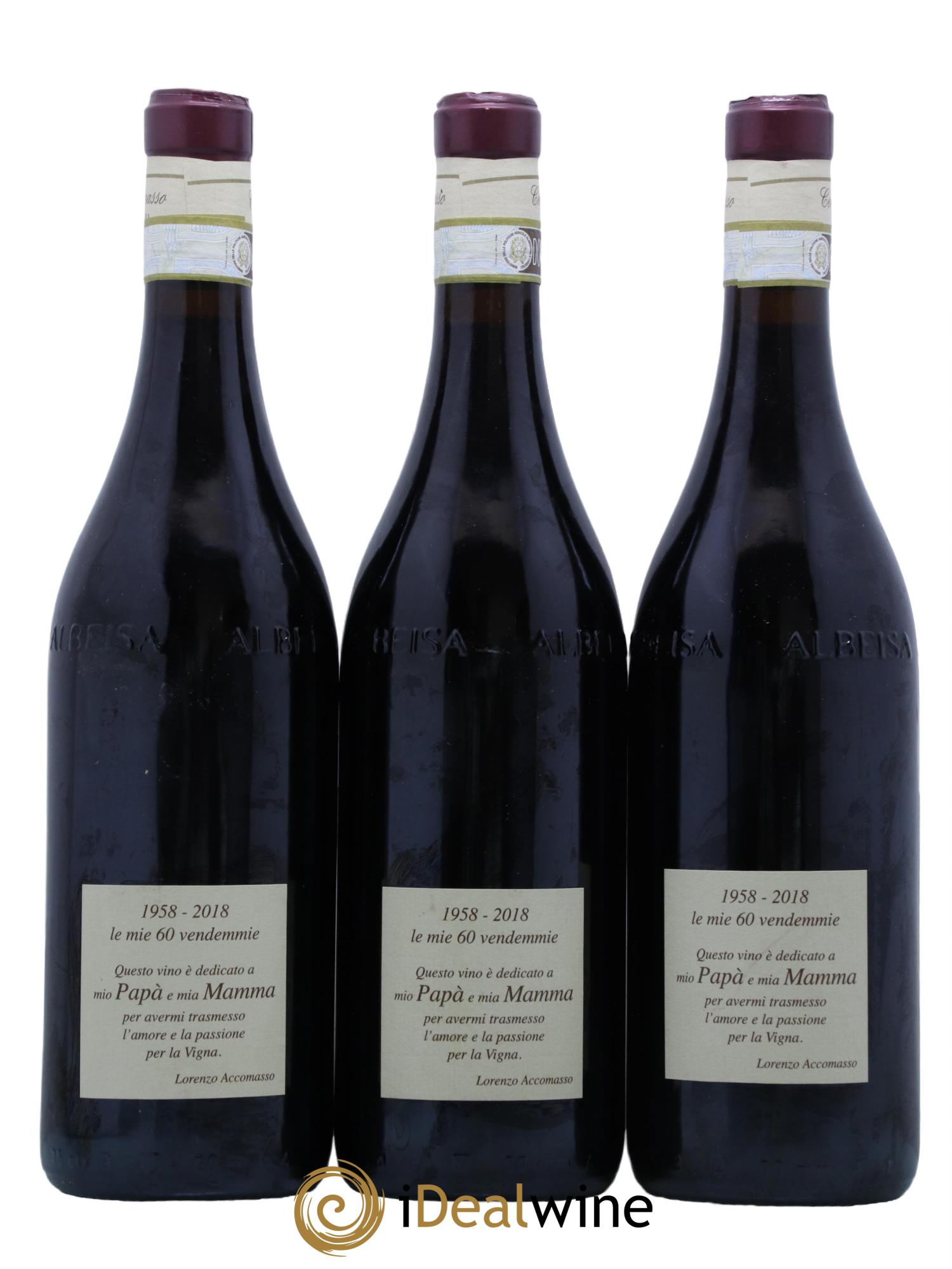 Barolo DOCG Rocche dell'Annunziata Vigna Rocchette Riserva Lorenzo Accomasso 2011 - Lot of 3 bottles - 1