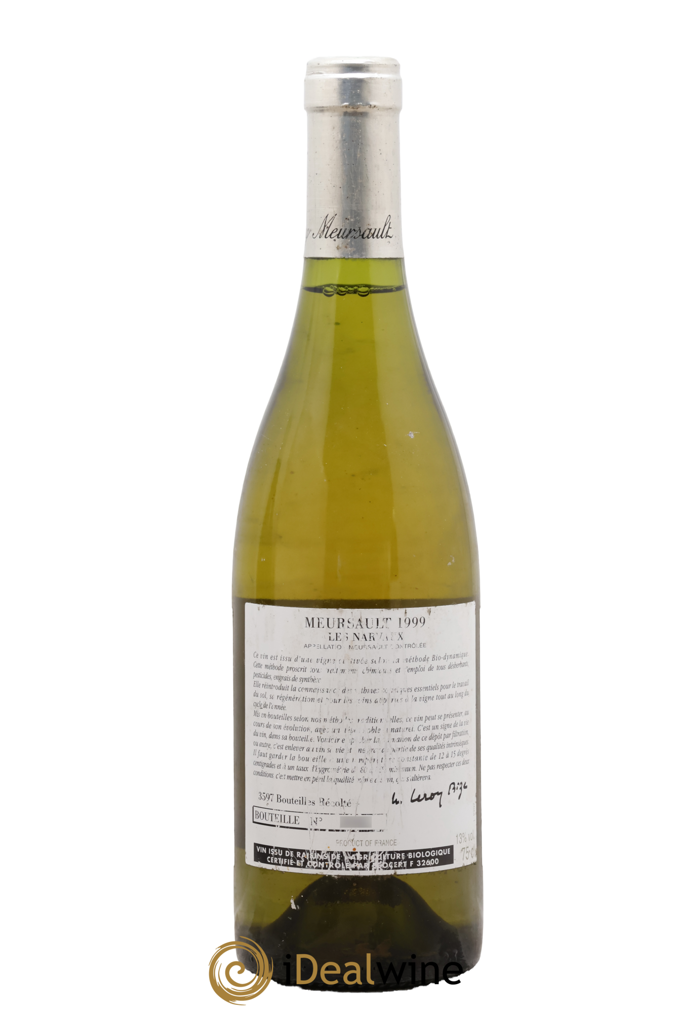 Meursault Les Narvaux d'Auvenay (Domaine) 1999 - Posten von 1 Flasche - 1