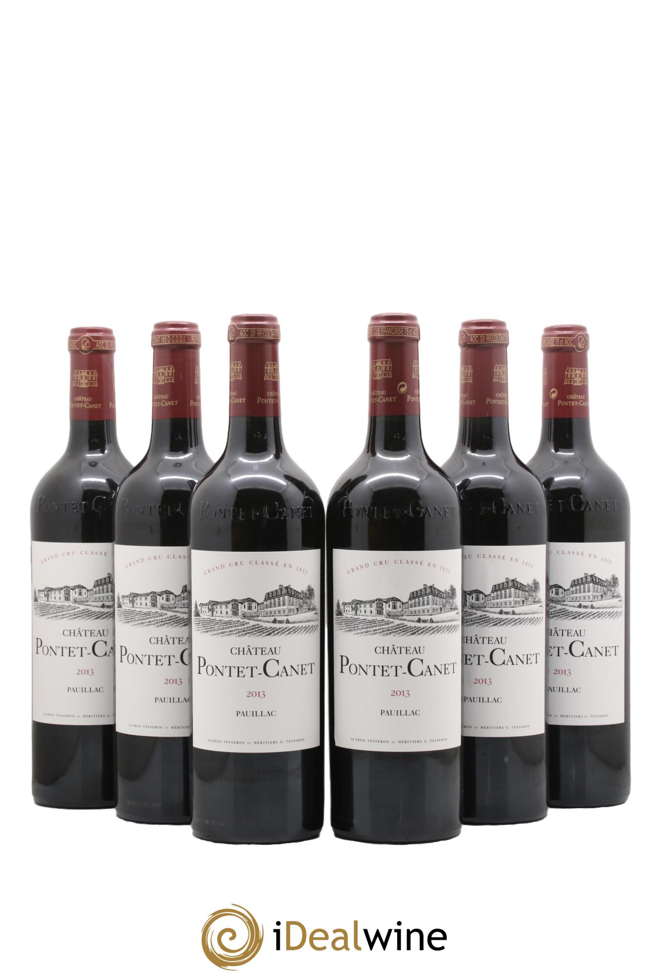 Château Pontet Canet 5ème Grand Cru Classé 2013 - Lot of 6 bottles - 0