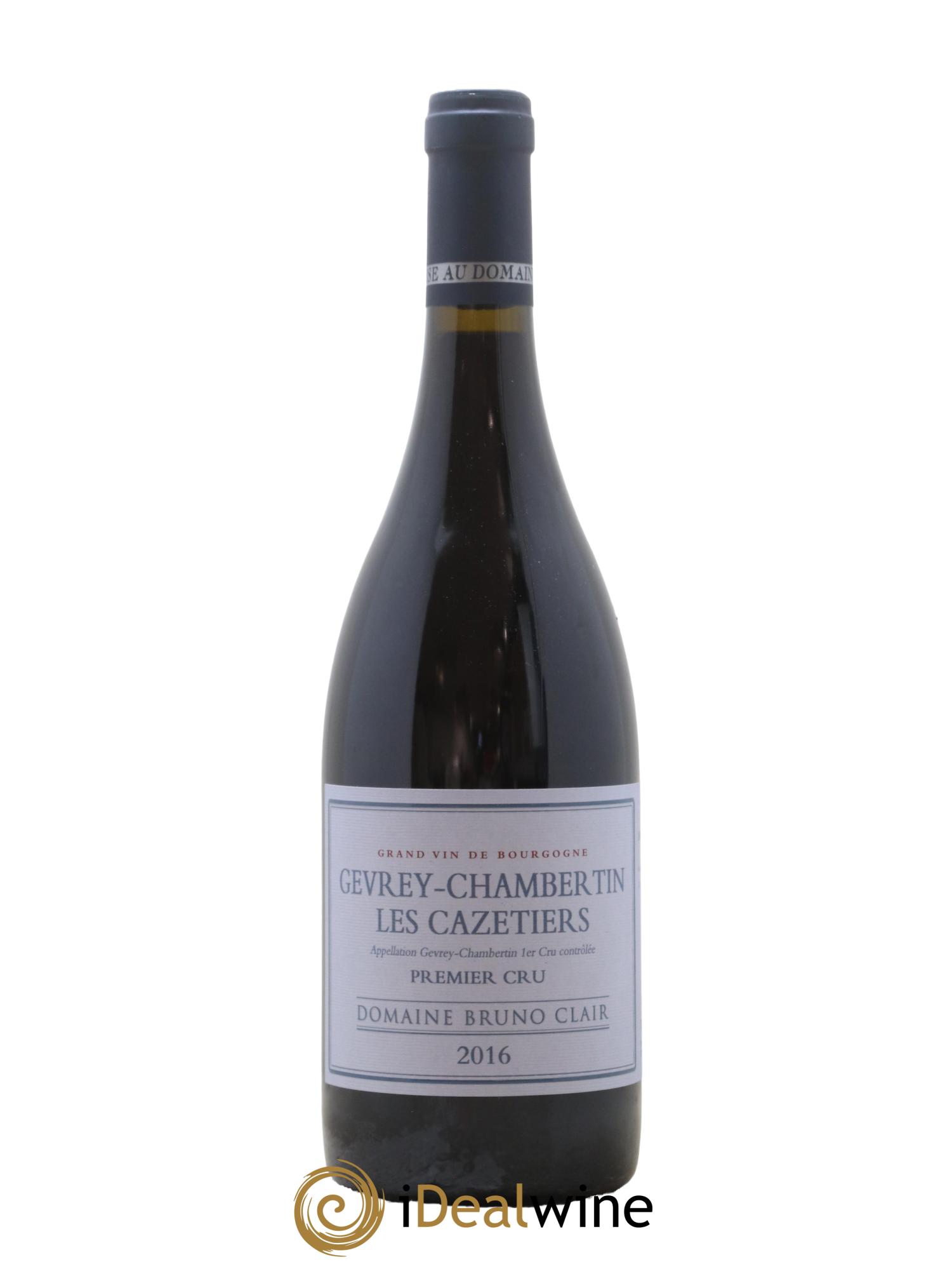 Gevrey-Chambertin 1er Cru Les Cazetiers Bruno Clair (Domaine) 2016 - Lot de 1 bouteille - 0