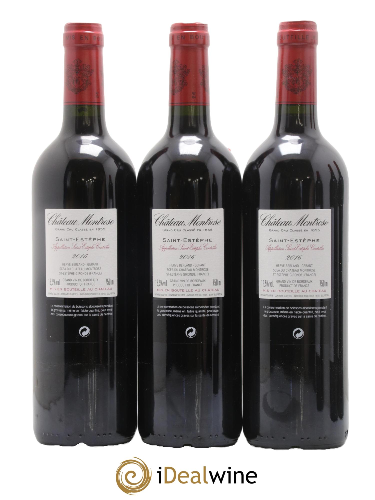Château Montrose 2ème Grand Cru Classé 2016 - Lot de 6 bouteilles - 2