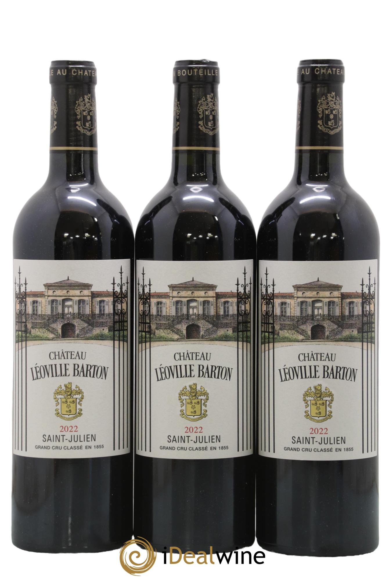 Château Léoville Barton 2ème Grand Cru Classé 2022 - Lot de 3 bouteilles - 0