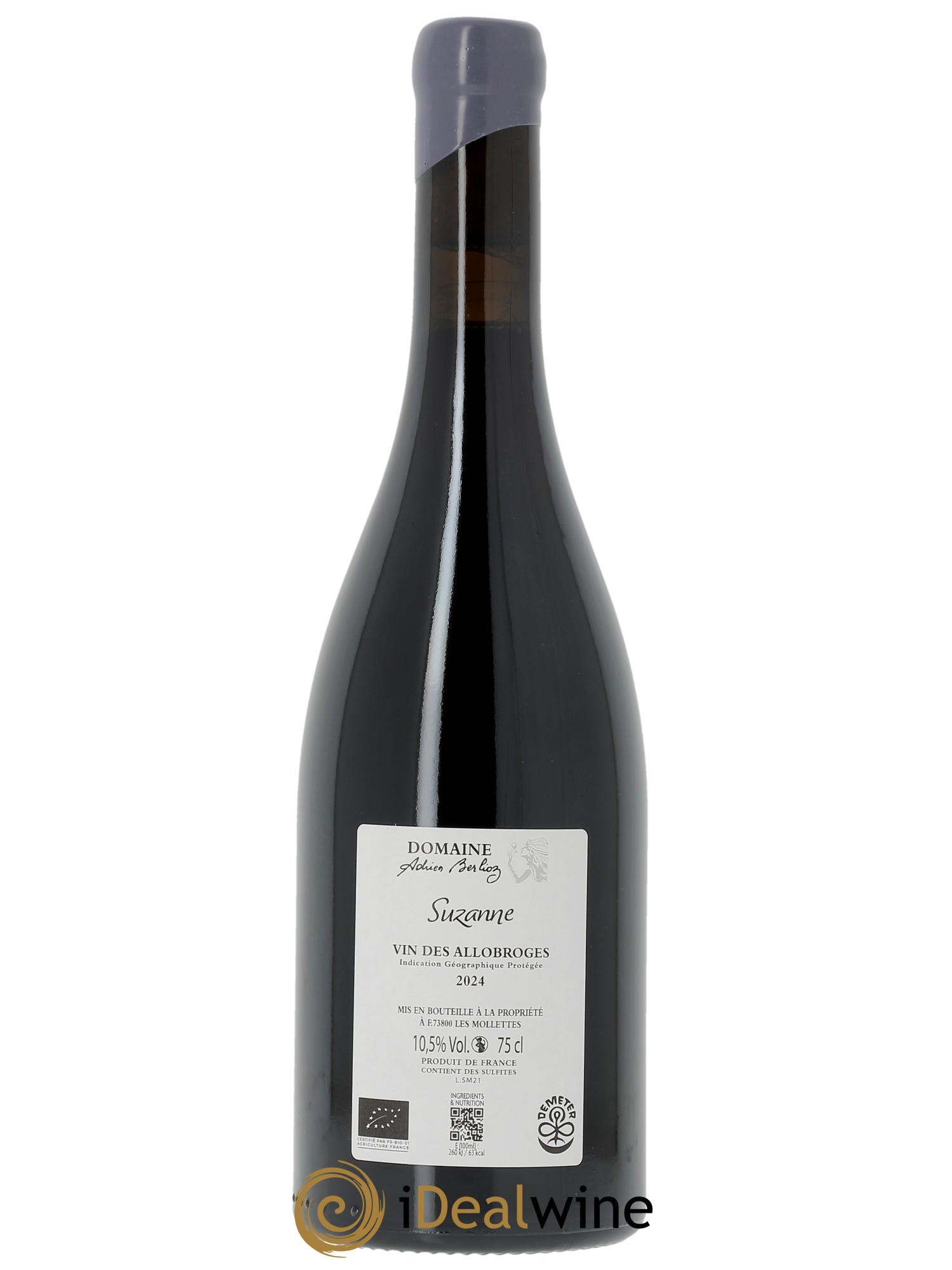 IGP Vin des Allobroges Suzanne Adrien Berlioz  2024 - Lot de 1 bouteille - 1