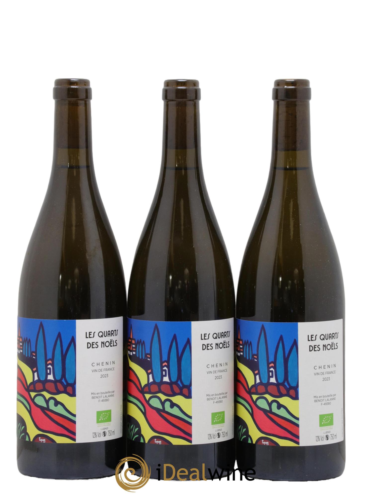 Vin de France Les Quarts des Noëls Benoit Lalanne Quarts de Noëls Bênoit Lalanne 2023 - Lot de 3 bouteilles - 0