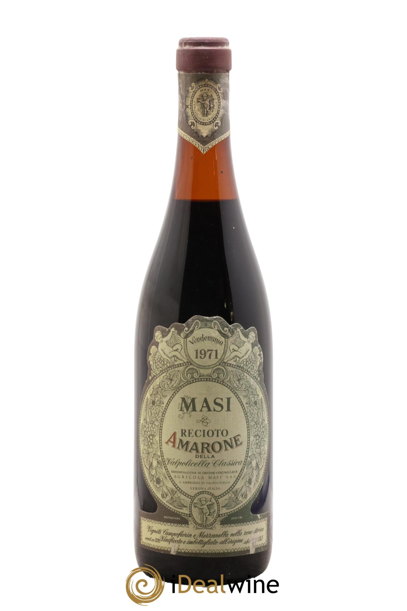 Amarone della Valpolicella DOC Reccioto Masi 1971 - Lot of 1 bottle - 0