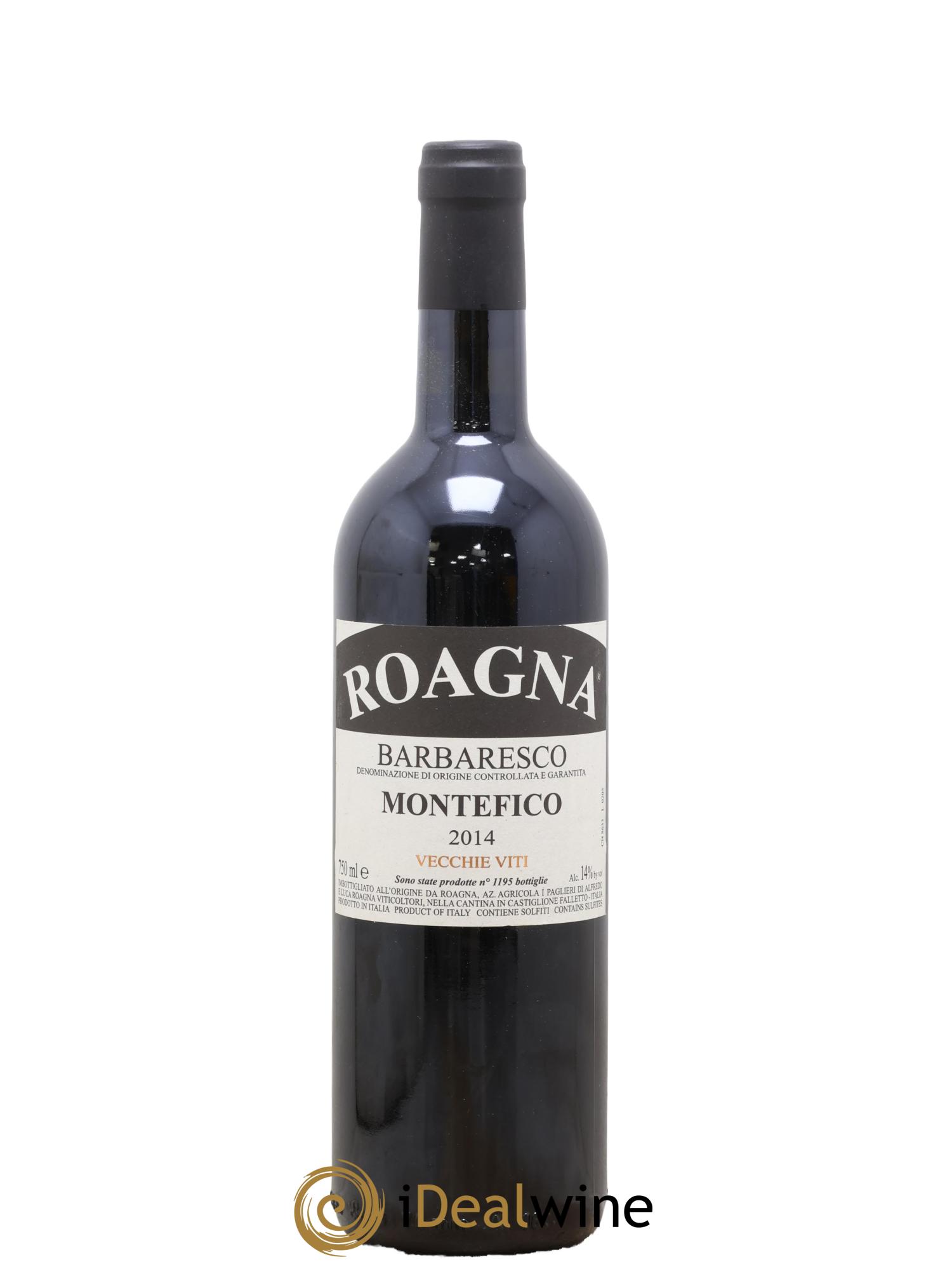 Barbaresco DOCG Montefico Vecchie Viti Roagna 2014 - Lot de 1 bouteille - 0