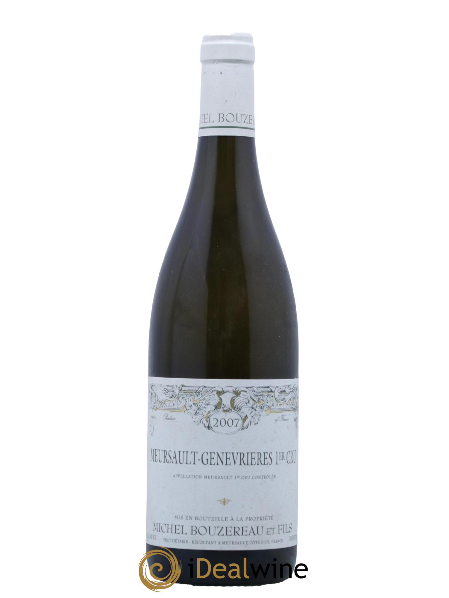 Meursault 1er Cru Les Genevrières Michel Bouzereau et Fils (Domaine) 2007 - Lot de 1 bouteille - 0