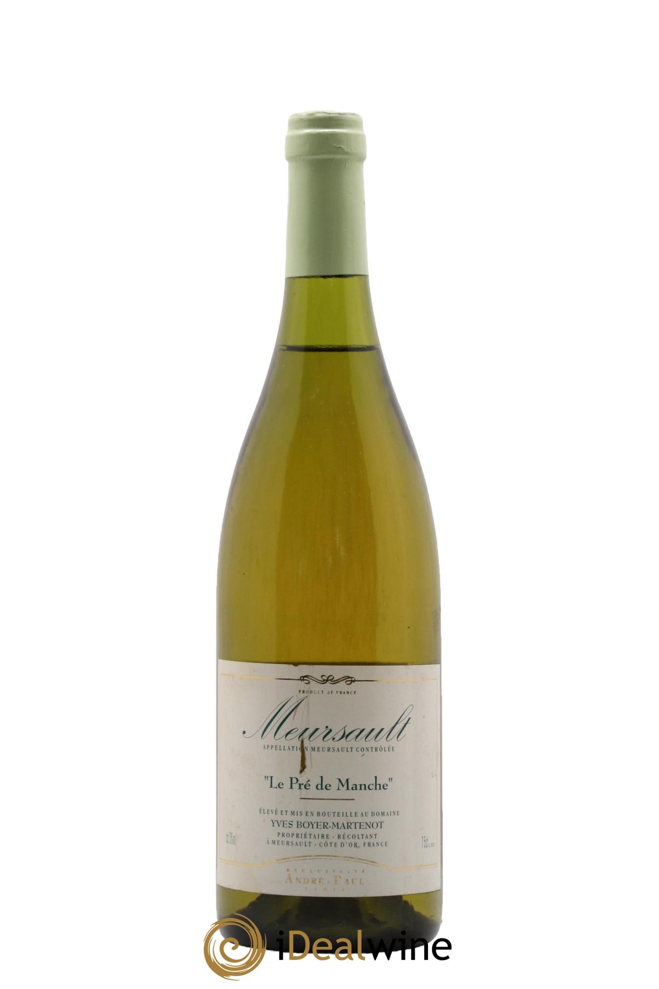 Meursault Le Pre de Manche Domaine Boyer-Martenot 2007 - Lot de 1 bouteille - 0