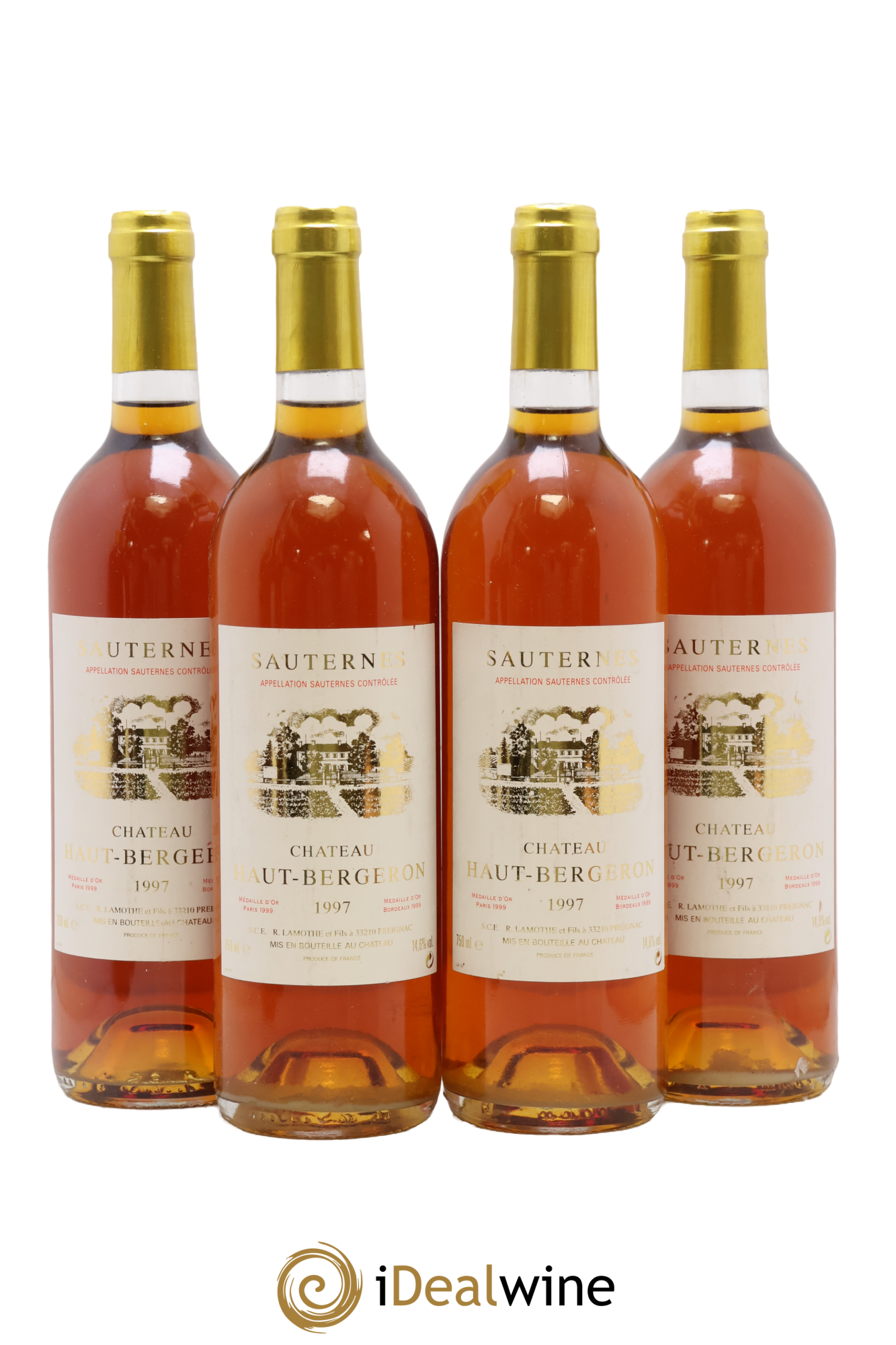 Château Haut-Bergeron 1997 - Lot de 4 bouteilles - 0