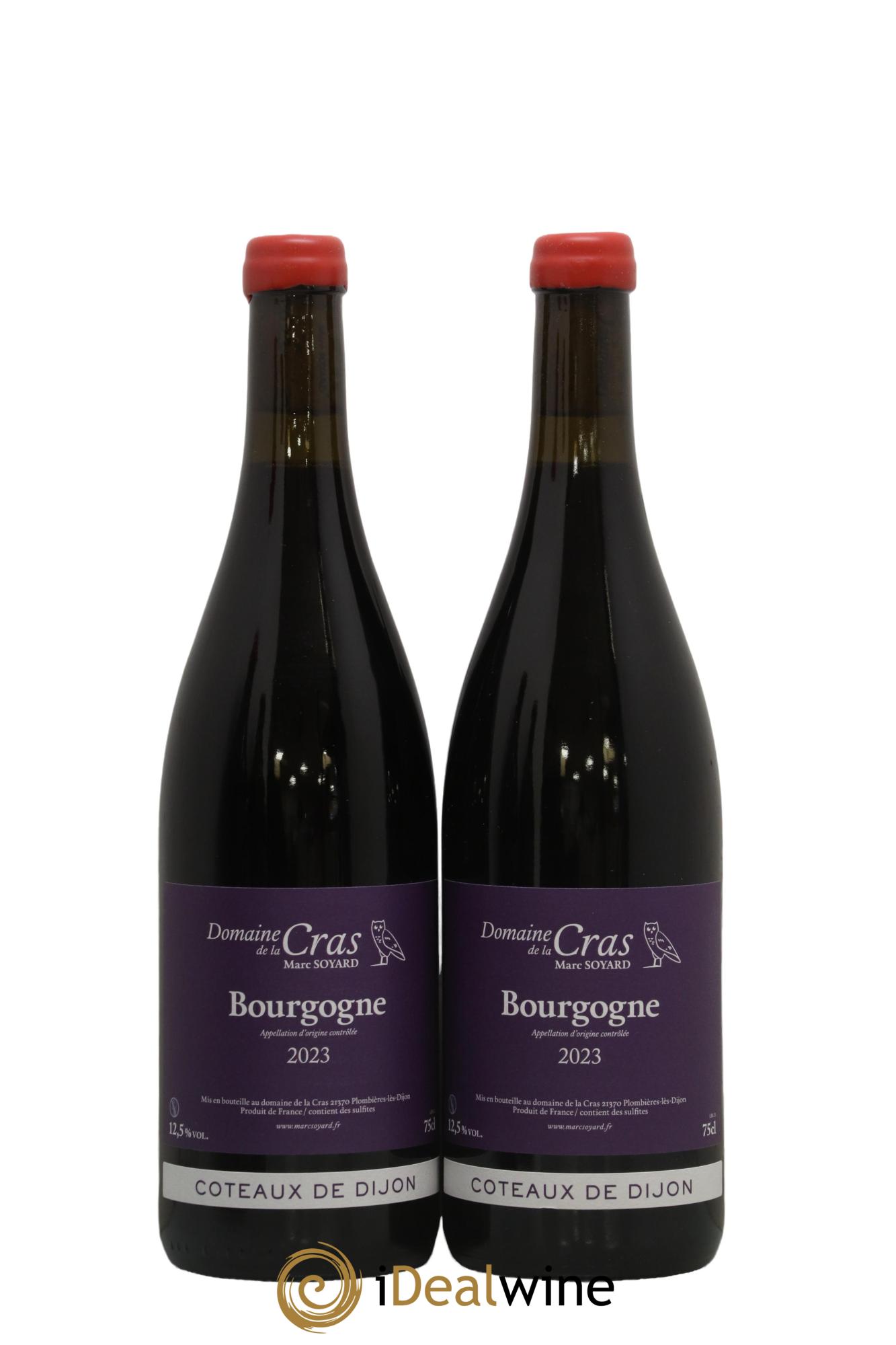 Coteaux de Dijon Domaine de la Cras - Marc Soyard 2023 - Lot de 2 bouteilles - 0