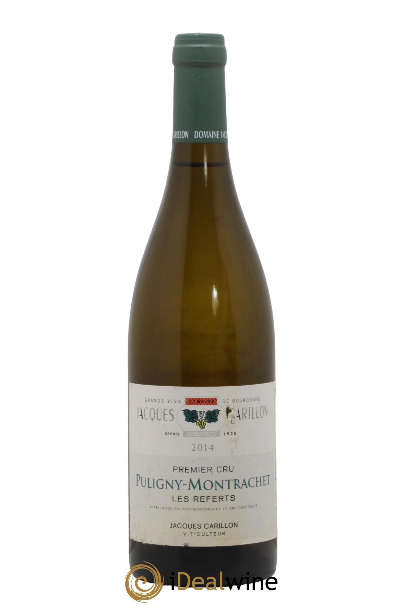Puligny-Montrachet 1er Cru Les Referts Jacques Carillon (Domaine) 2014 - Lot de 1 bouteille - 0