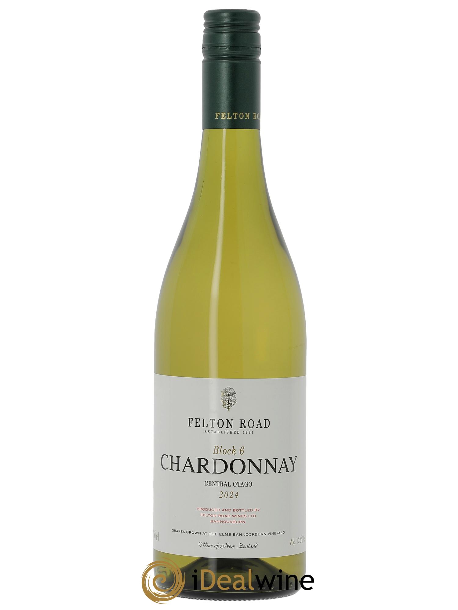 Central Otago Felton Road Block 6 Chardonnay 2024 - Lotto di 1 bottiglia - 0