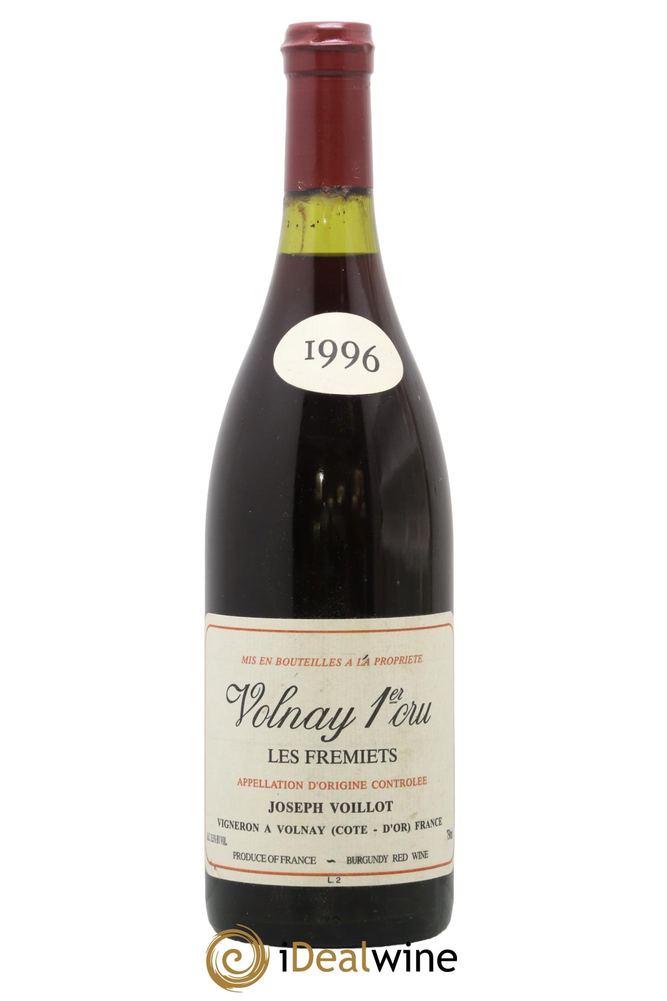 Volnay 1er Cru Les Fremiets - Joseph Voillot 1996 - Lot de 1 bouteille - 1